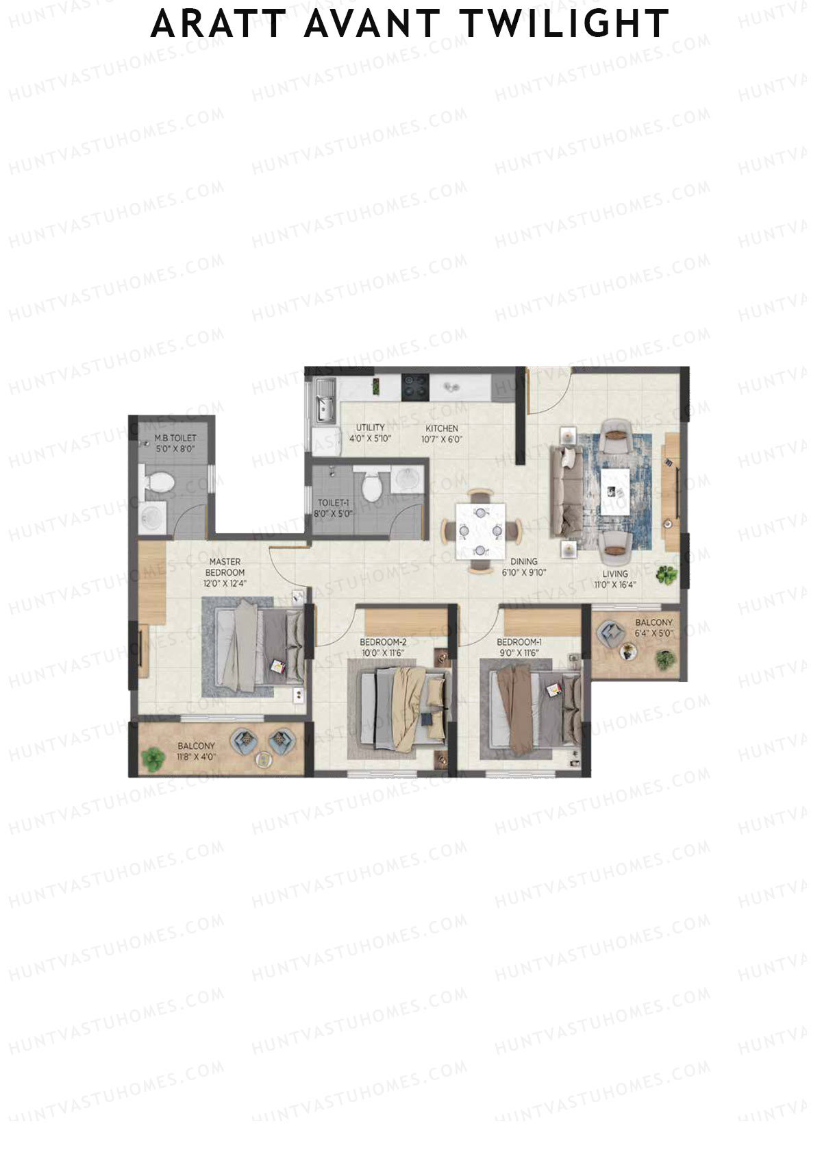 Aratt Avant Twilight Block 2 Unit 7 Floor Plan