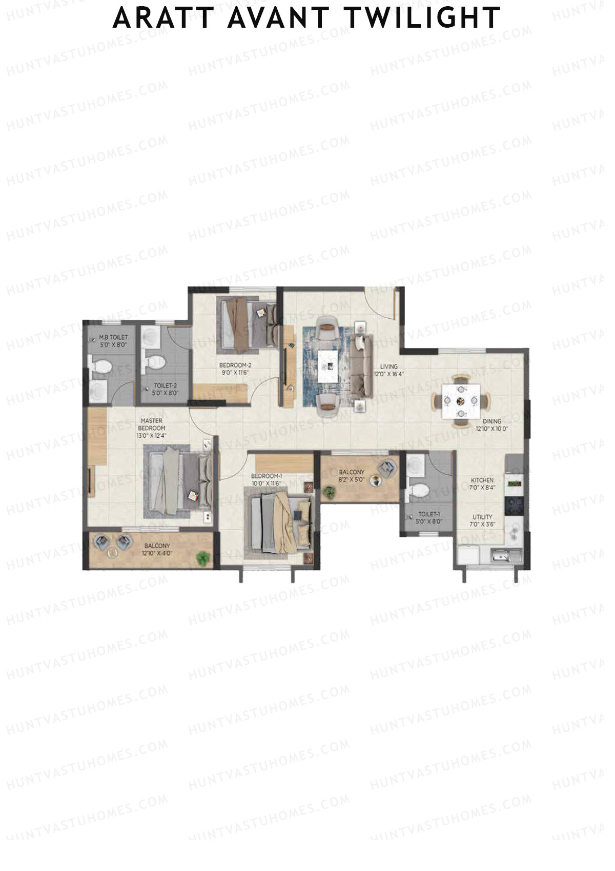 Aratt Avant Twilight Block 2 Unit 9 Floor Plan