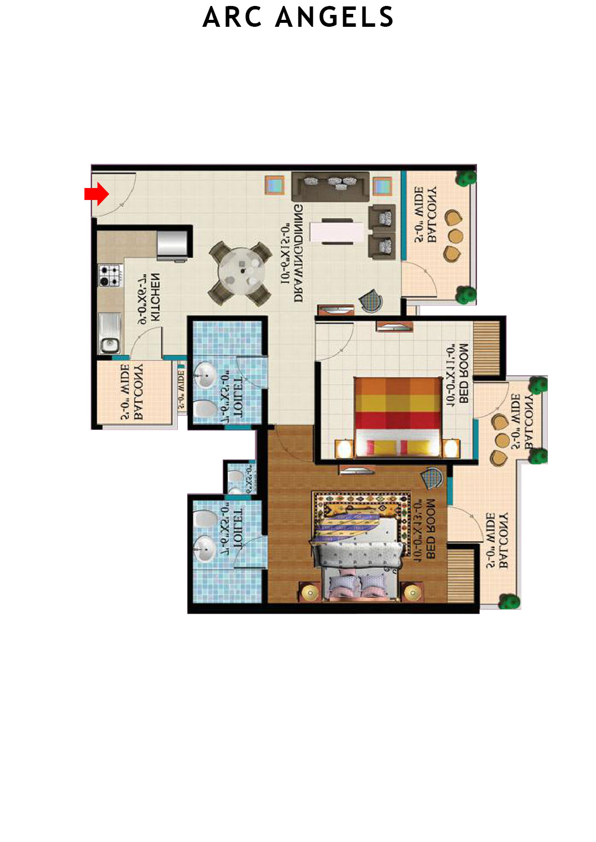 Arc Angels Tower 1 Unit 11 Floor Plan