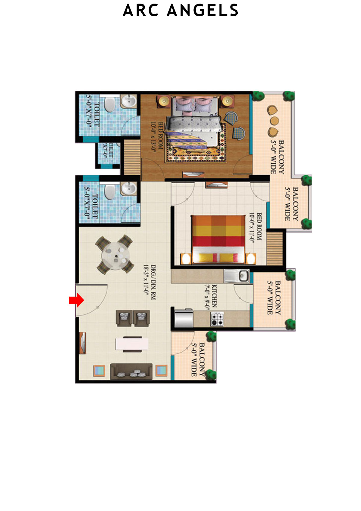Arc Angels Tower 1 Unit 12 Floor Plan
