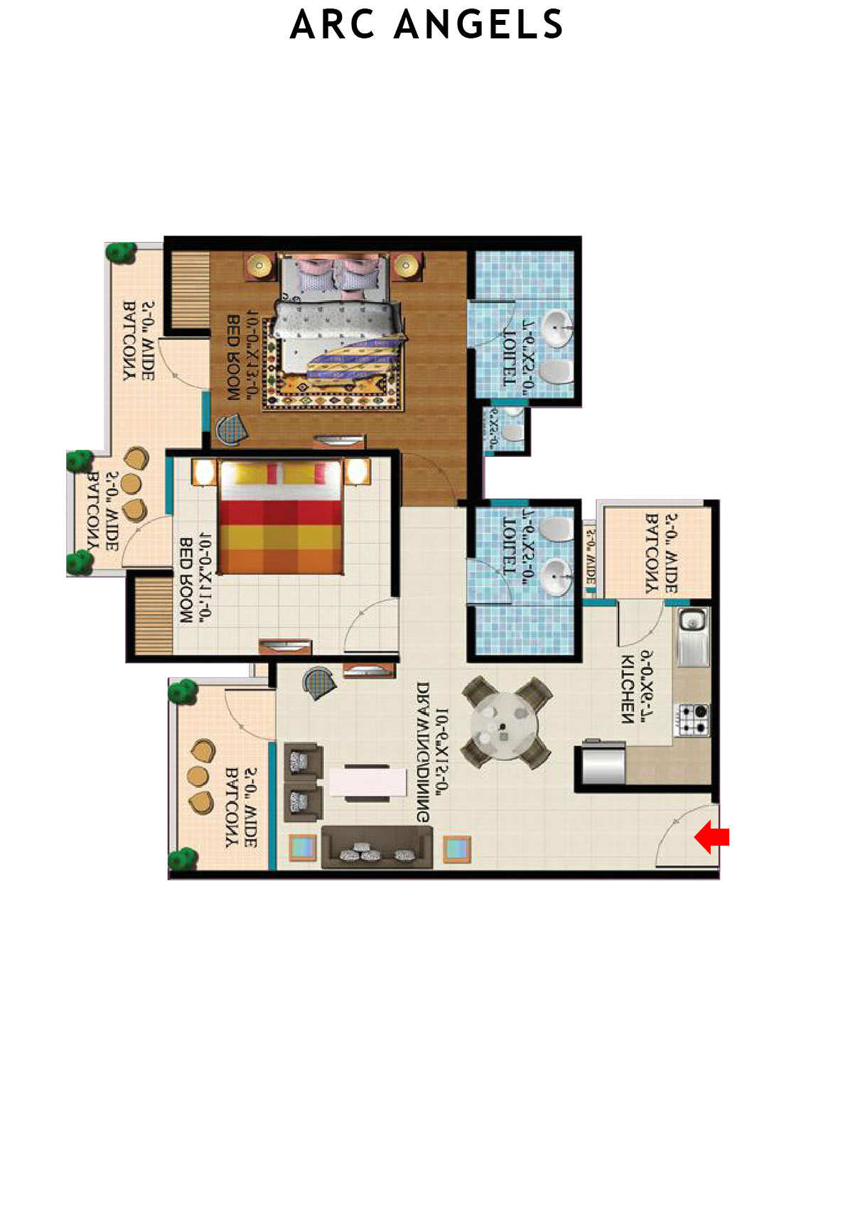 Arc Angels Tower 1 Unit 7 Floor Plan