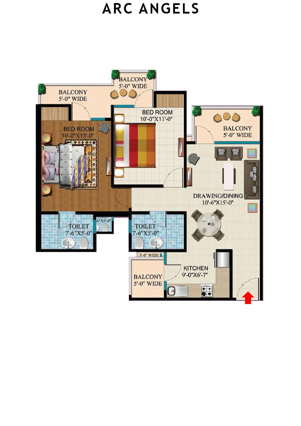 Arc Angels Tower 1 Unit 8 Floor Plan