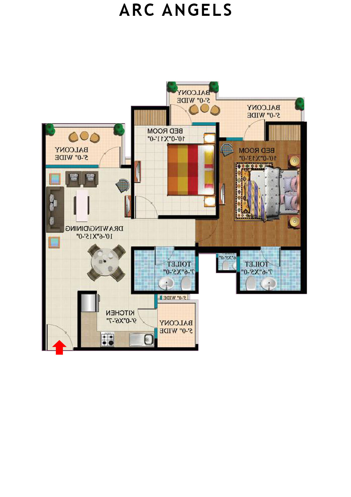 Arc Angels Tower 1 Unit 9 Floor Plan