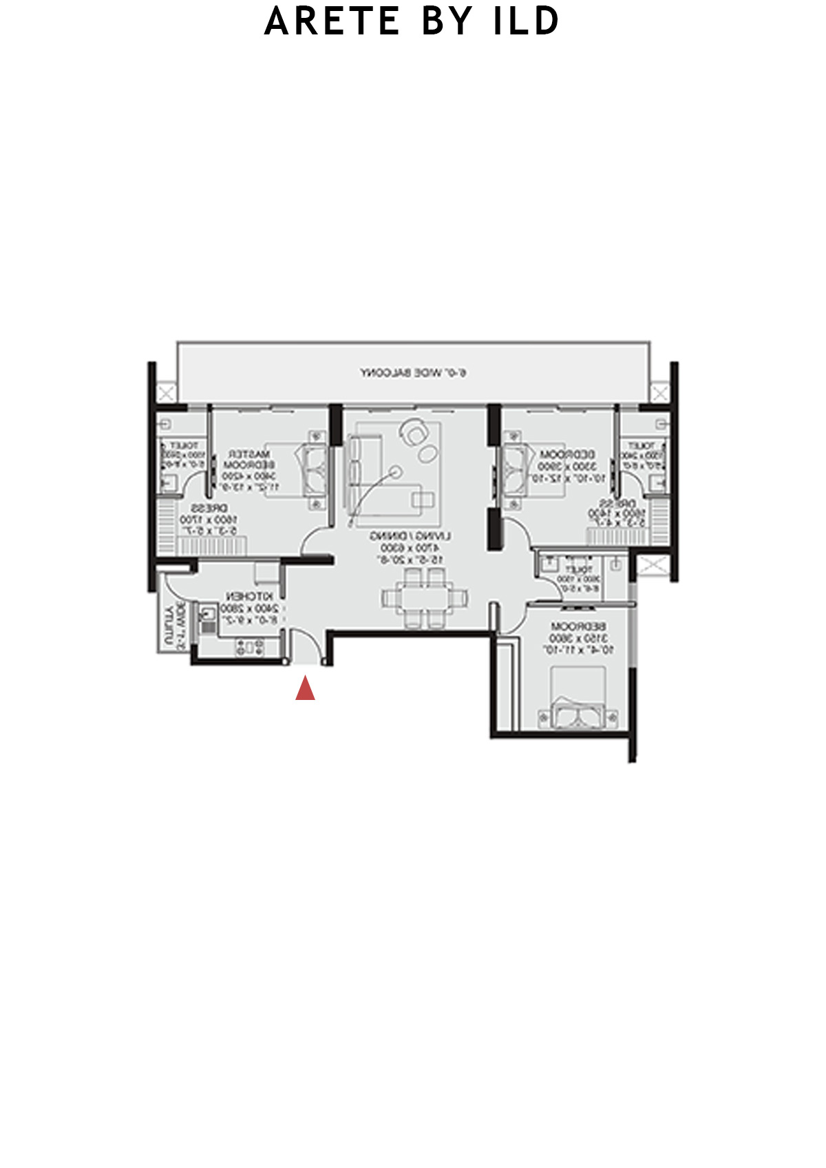 Arete By Ild Tower B Unit 4 Floor Plan