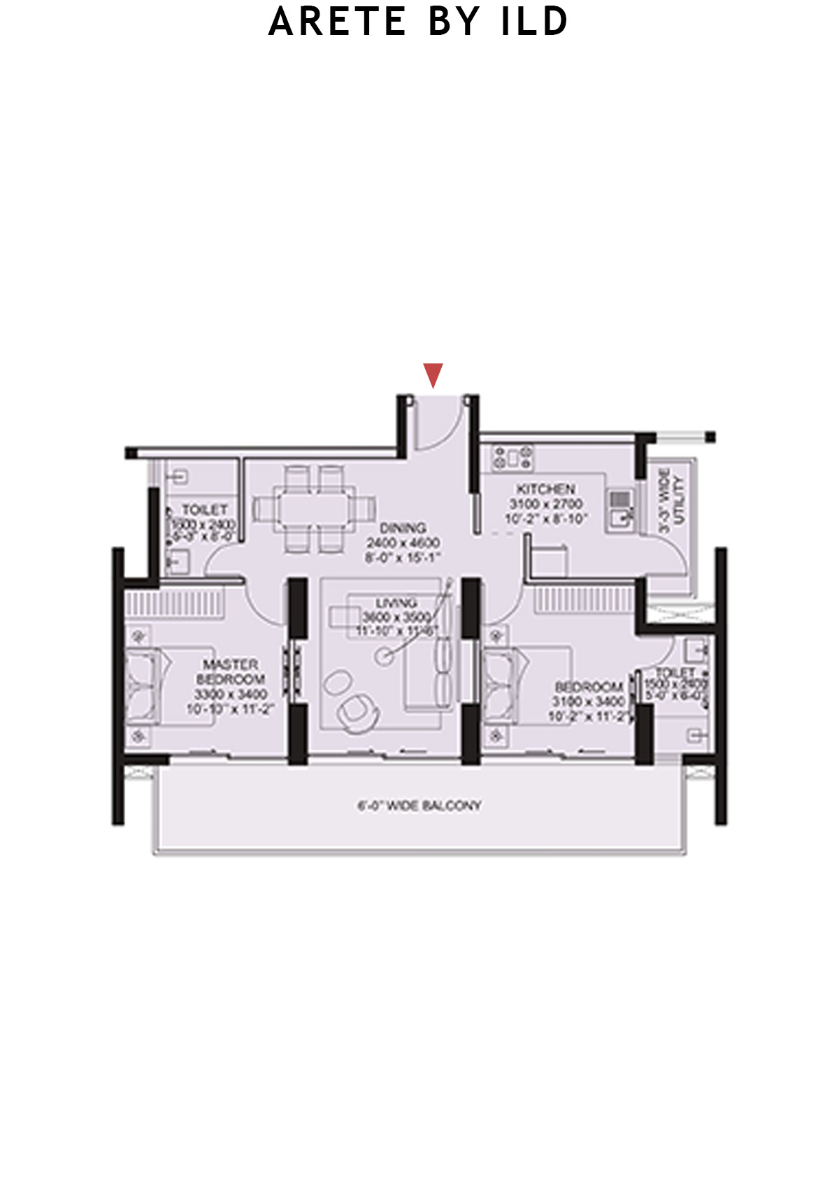 Arete By Ild Tower H Unit 4 Floor Plan