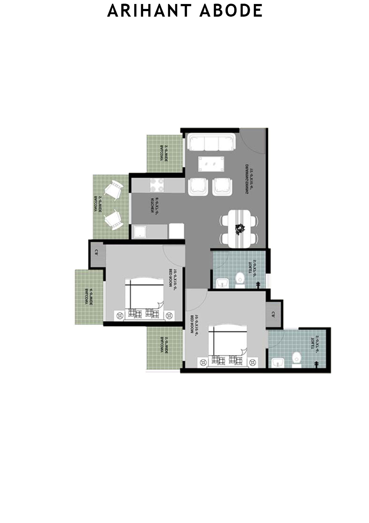 Arihant Abode Tower I Unit 4 Floor Plan