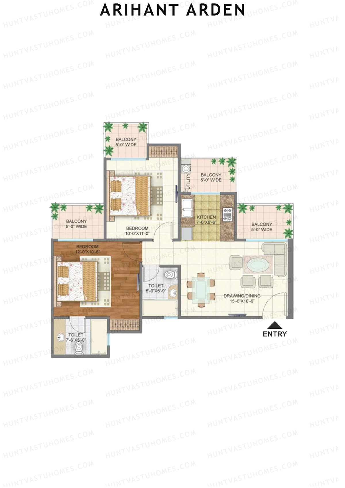 Arihant Arden Tower C Unit 1 Floor Plan