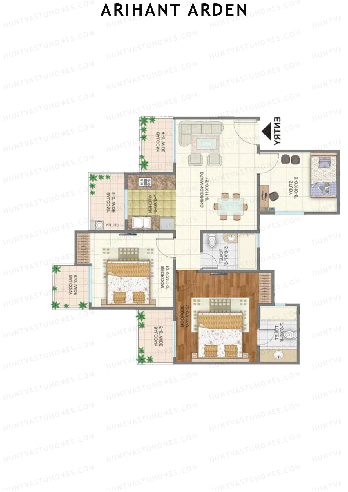 Arihant Arden Tower D Unit 6 Floor Plan