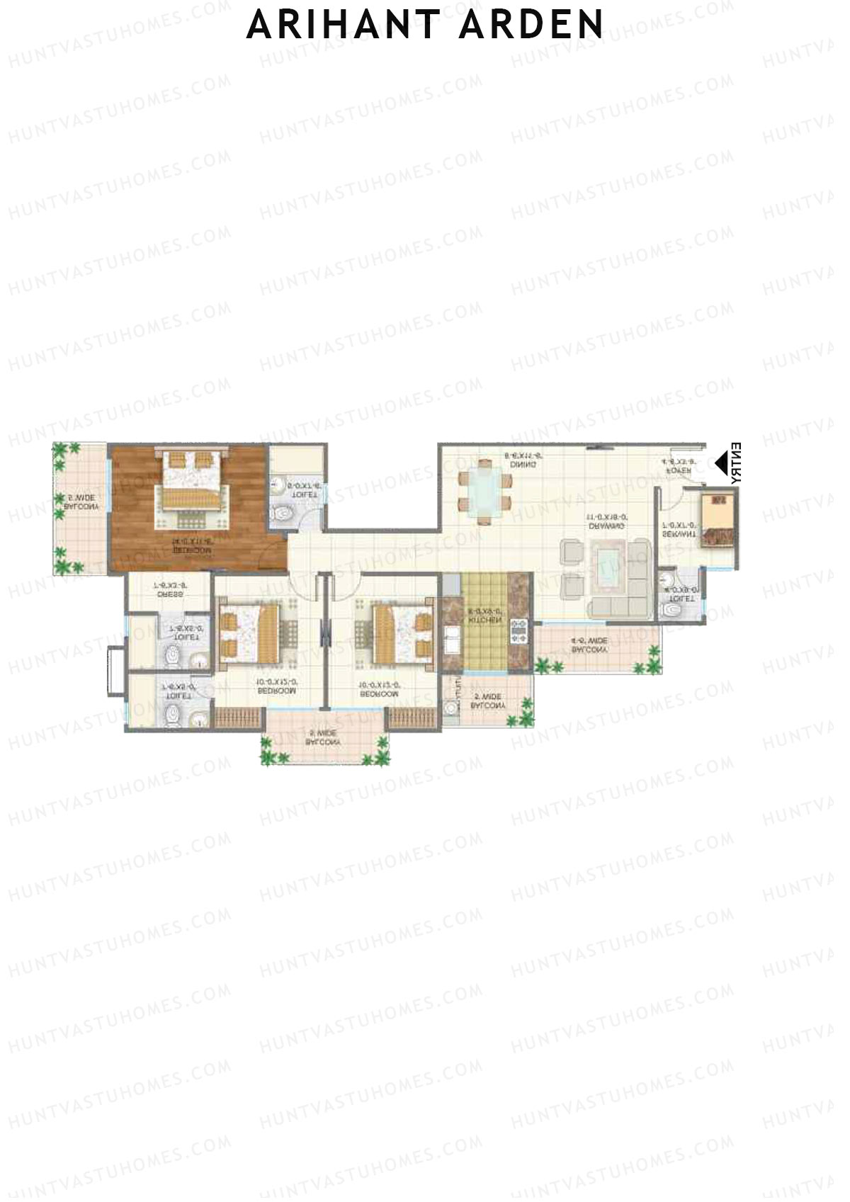 Arihant Arden Tower F Unit 6 Floor Plan