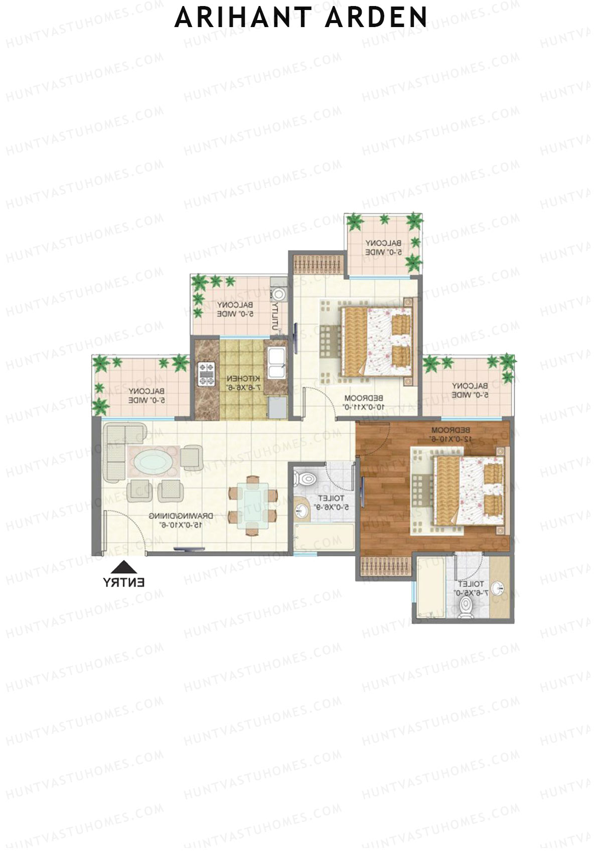 Arihant Arden Tower G Unit 4 Floor Plan