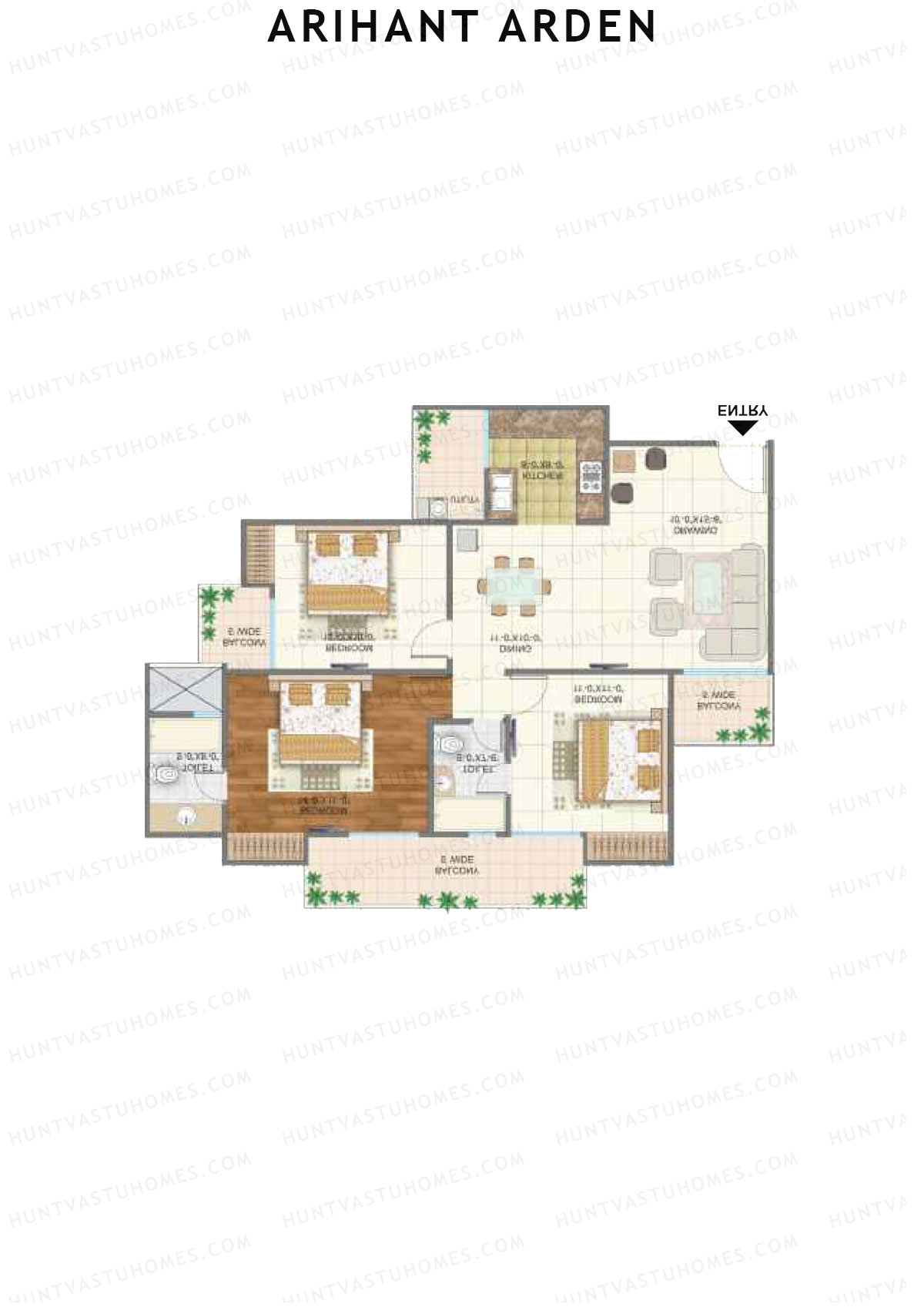Arihant Arden Tower G Unit 6 Floor Plan