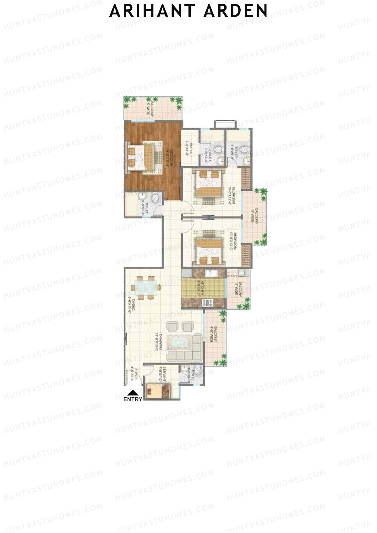 Arihant Arden Tower I Unit 1 Floor Plan