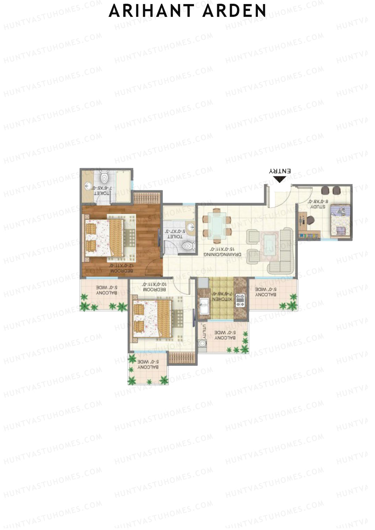 Arihant Arden Tower I Unit 4 Floor Plan