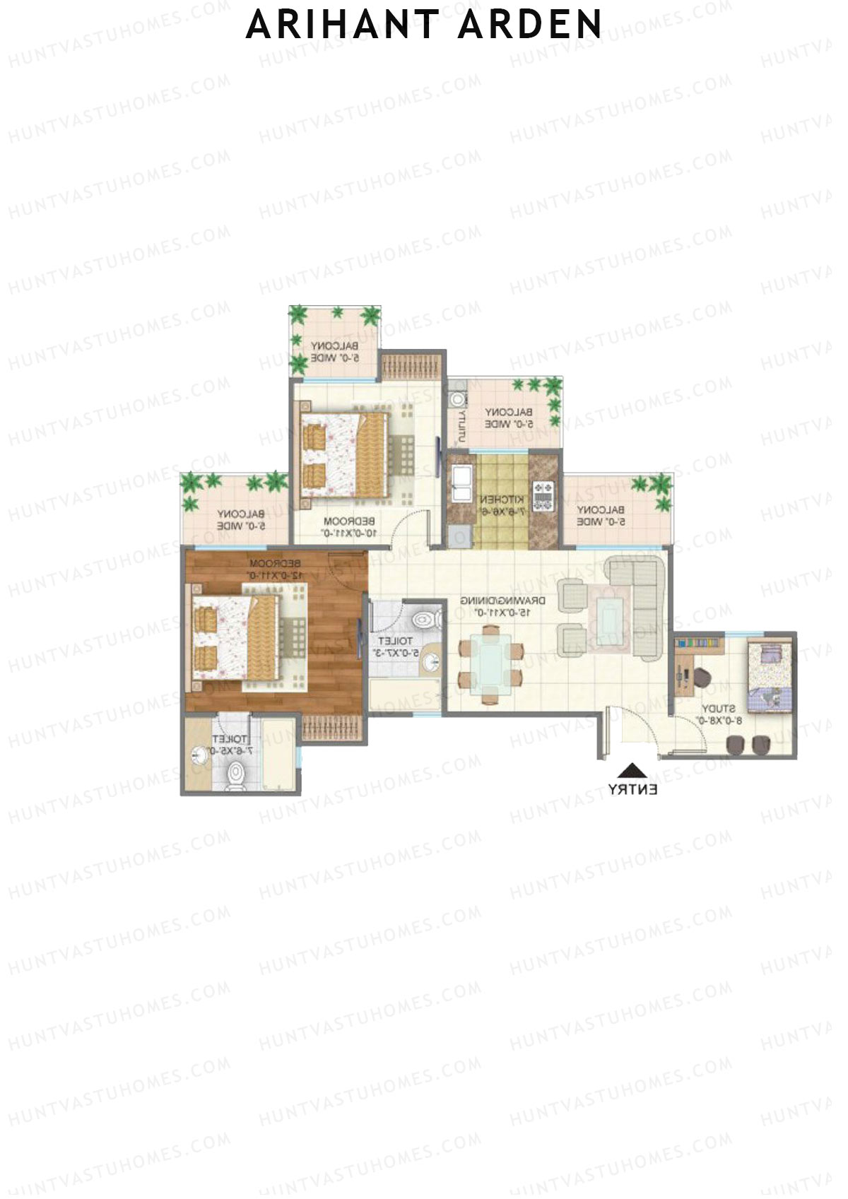 Arihant Arden Tower I Unit 5 Floor Plan