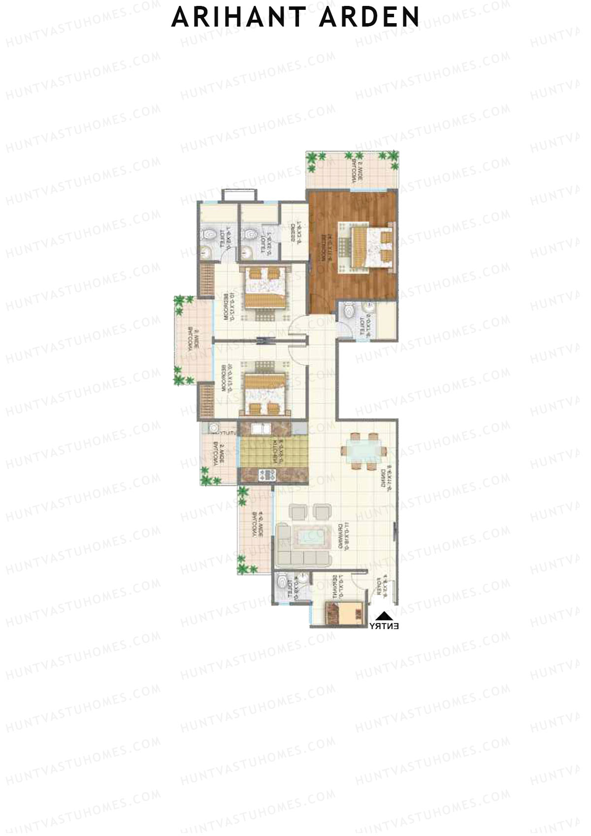 Arihant Arden Tower I Unit 6 Floor Plan