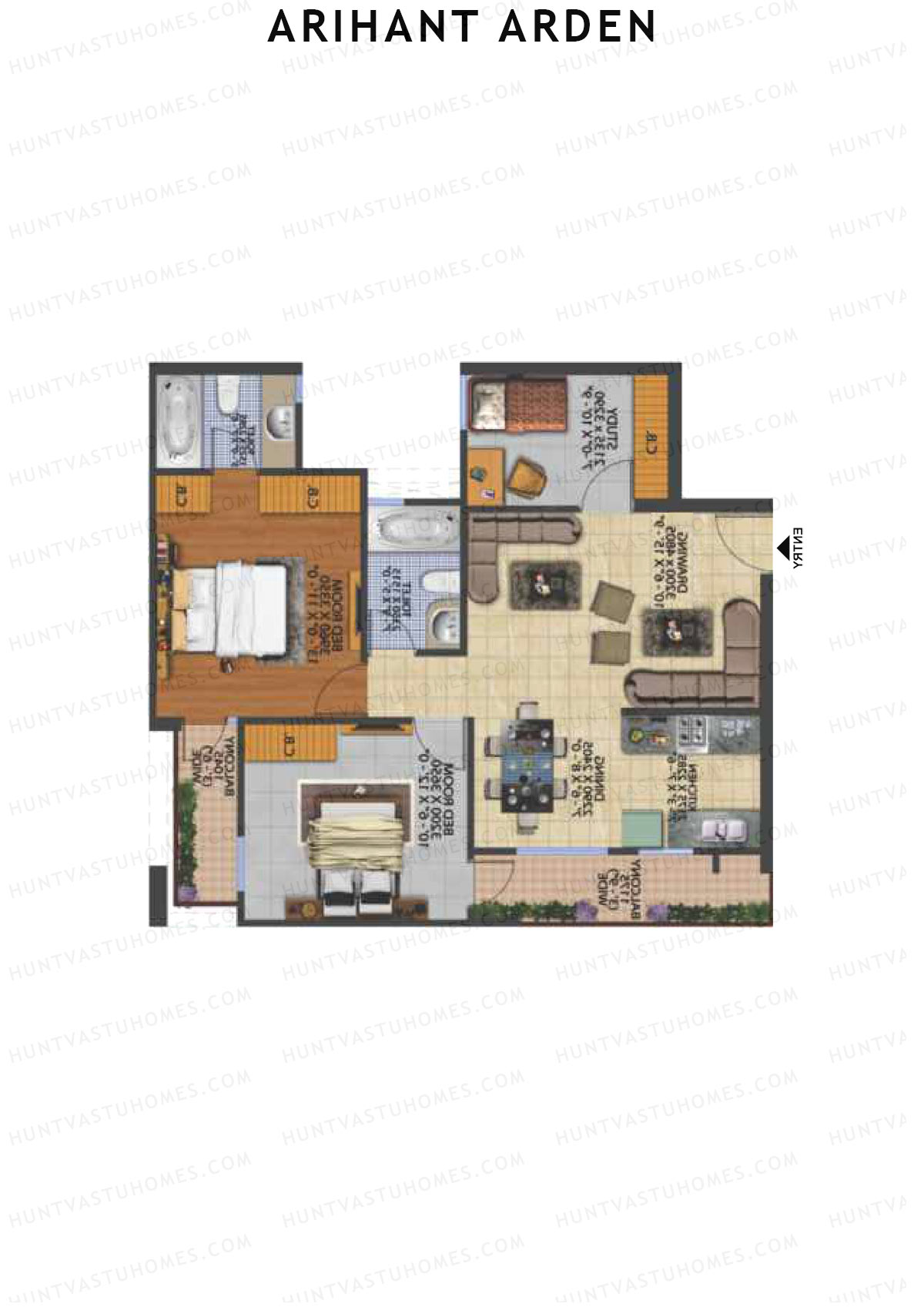 Arihant Arden Tower K Unit 8 Floor Plan
