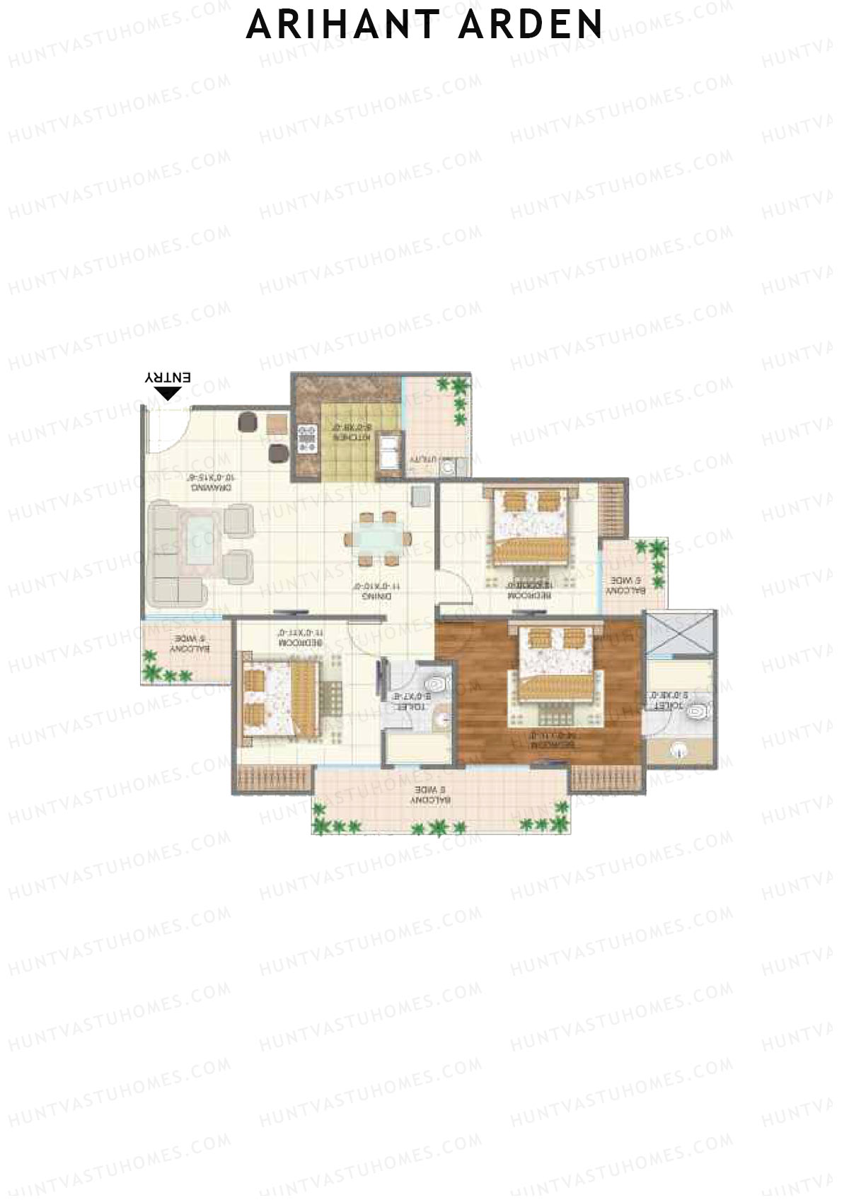 Arihant Arden Tower L Unit 1 Floor Plan