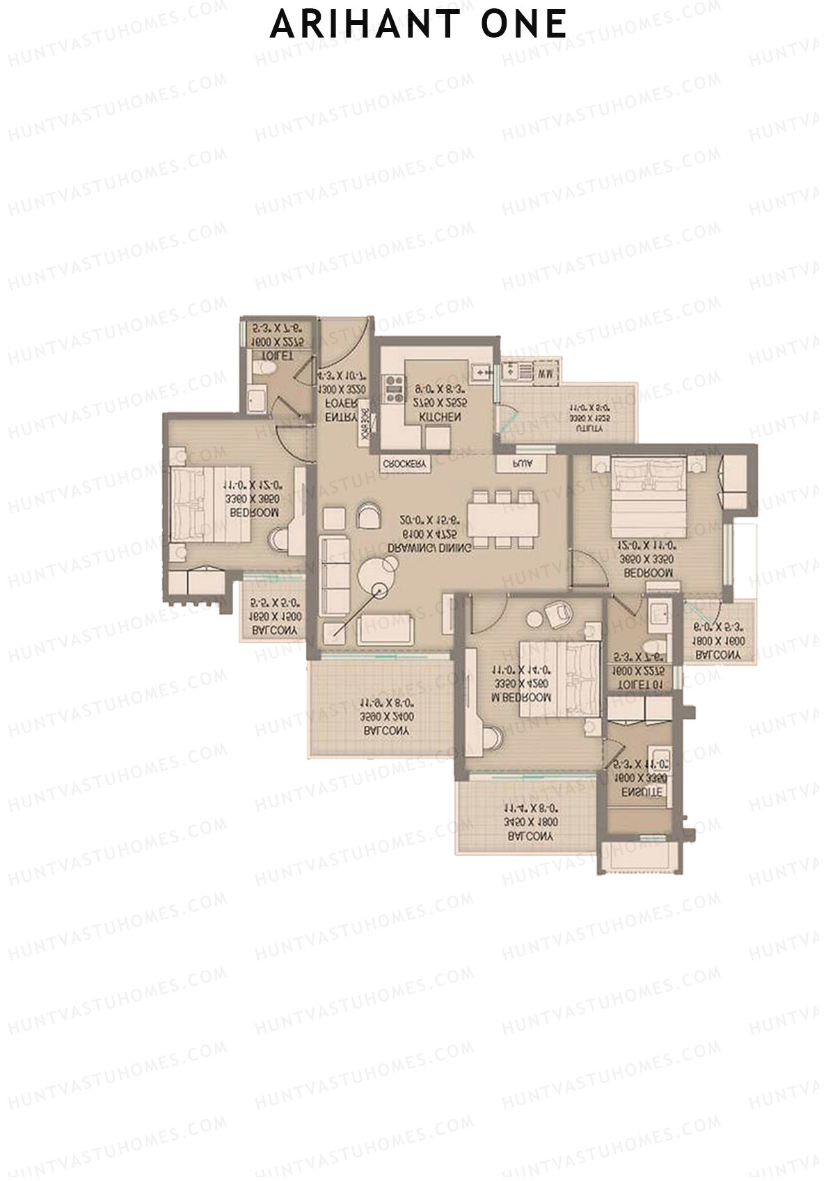 Arihant One Tower A2 Unit 2 Floor Plan