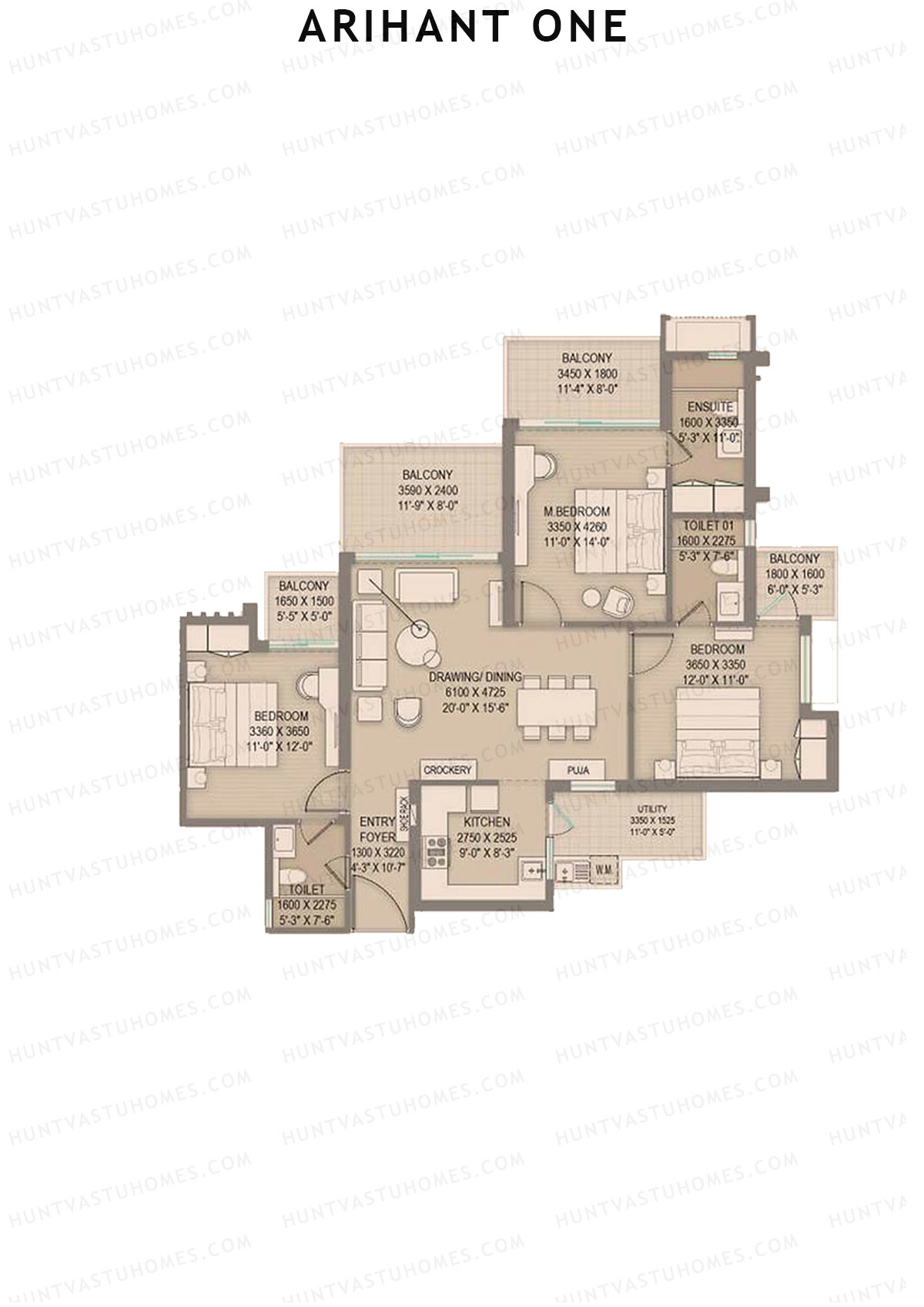 Arihant One Tower A3 Unit 1 Floor Plan