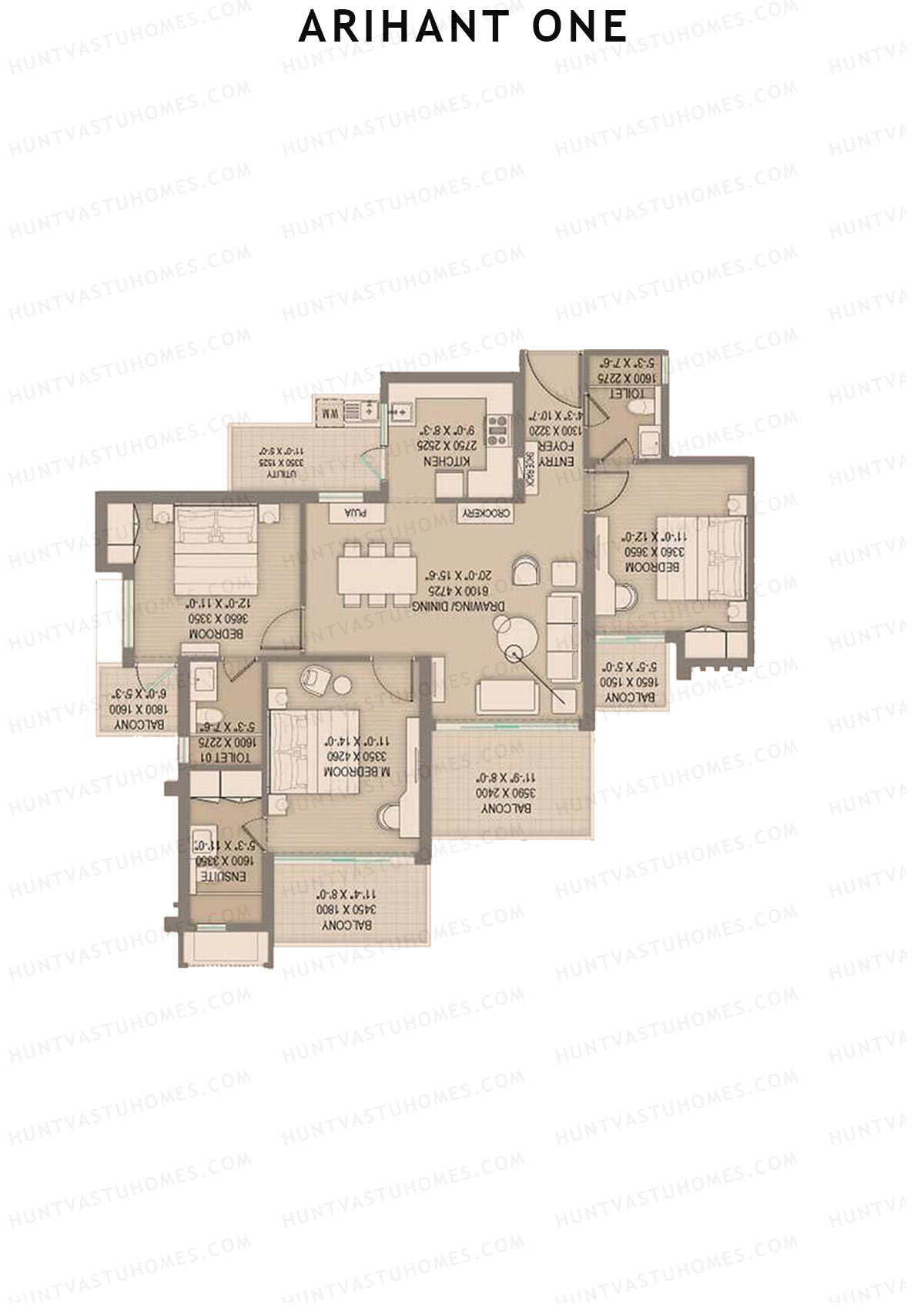 Arihant One Tower A3 Unit 3 Floor Plan