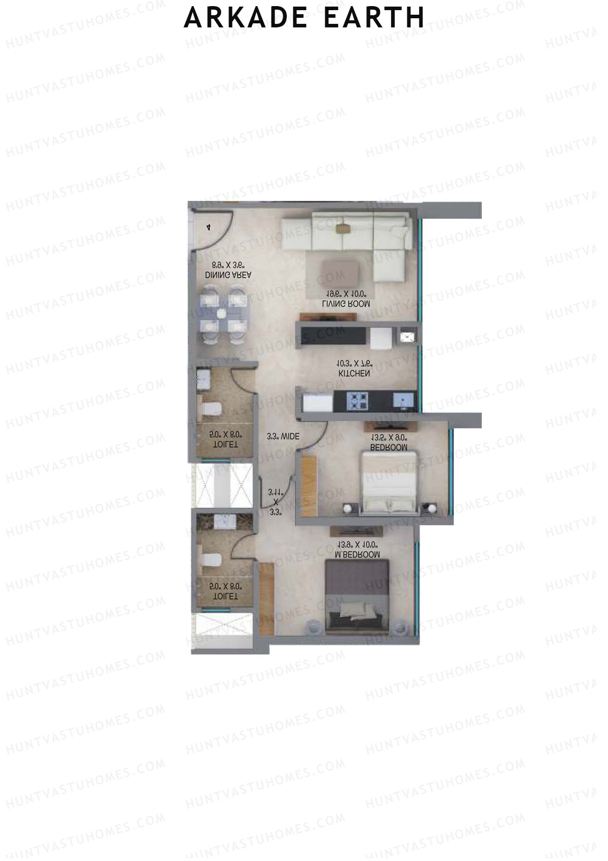 Arkade Earth Carnation Unit 4 Floor Plan