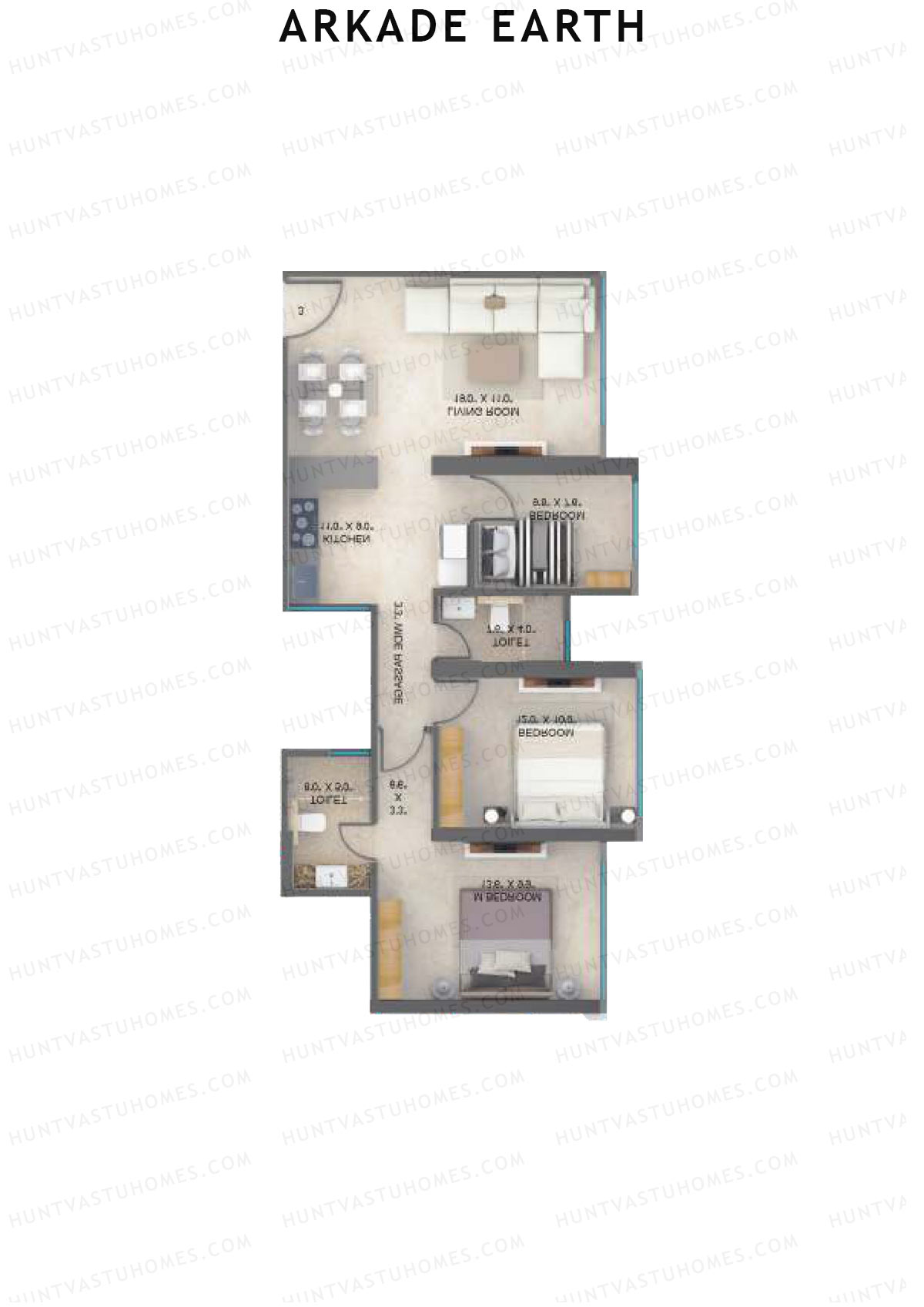 Arkade Earth Ebony Unit 4 Floor Plan