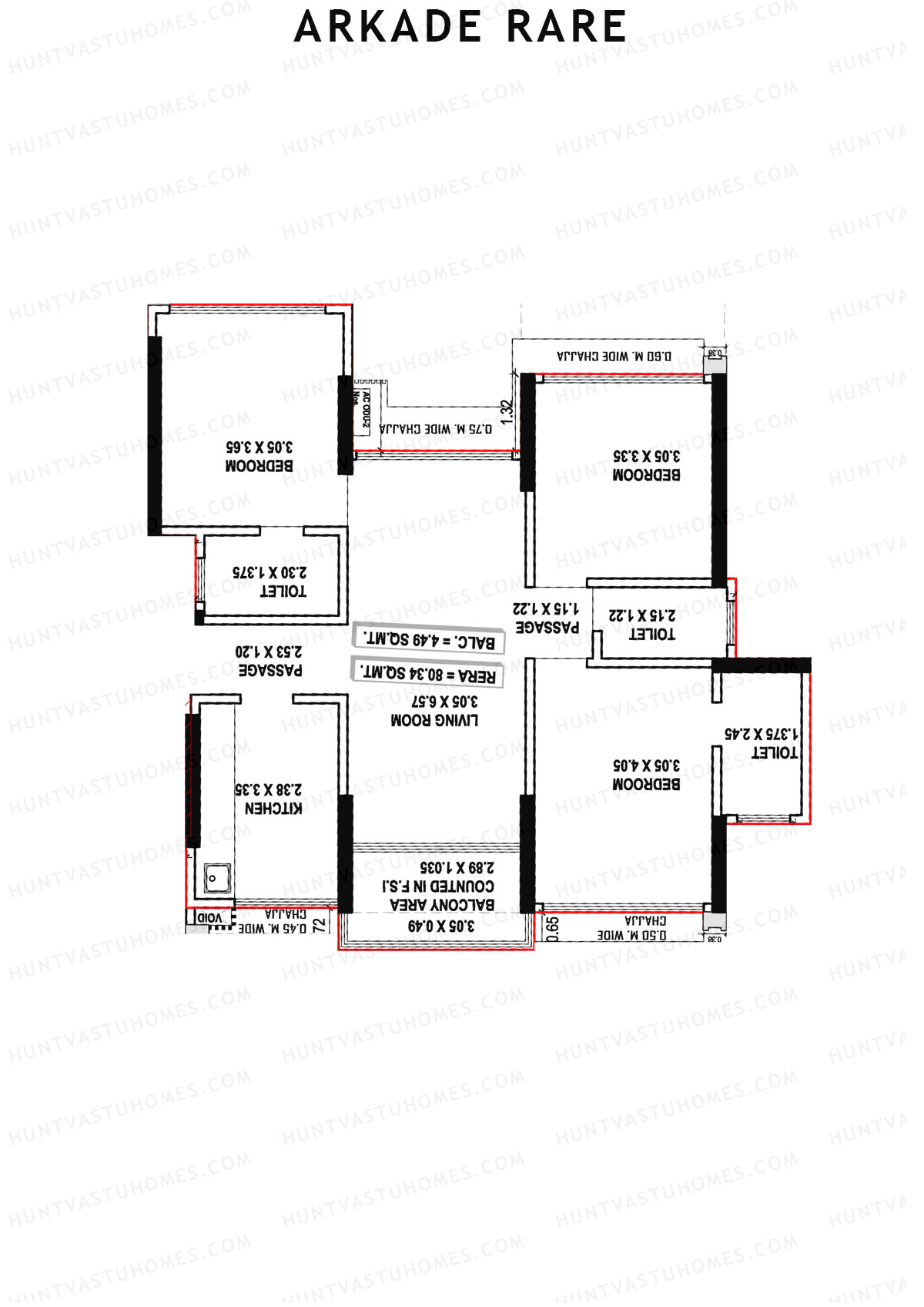 Arkade Rare Coral Unit 5 Floor Plan