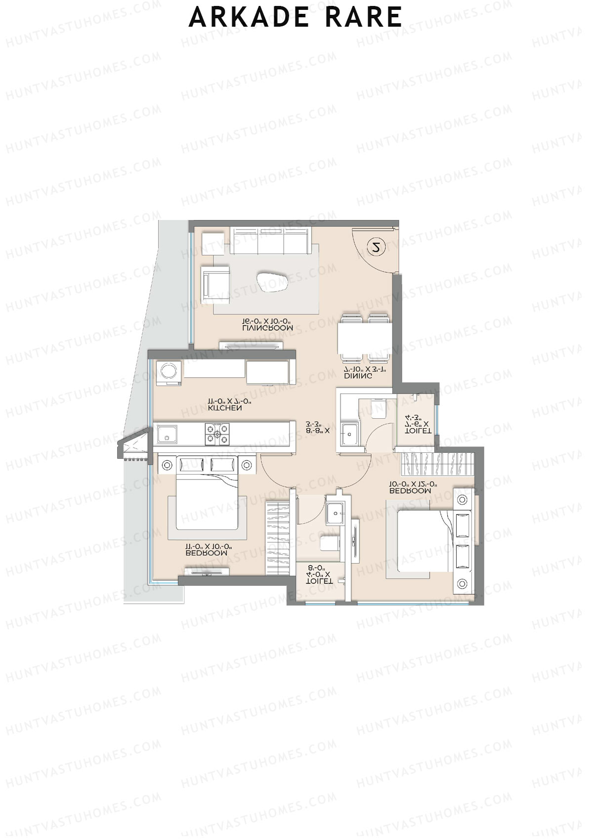 Arkade Rare Garnet Unit 3 Floor Plan