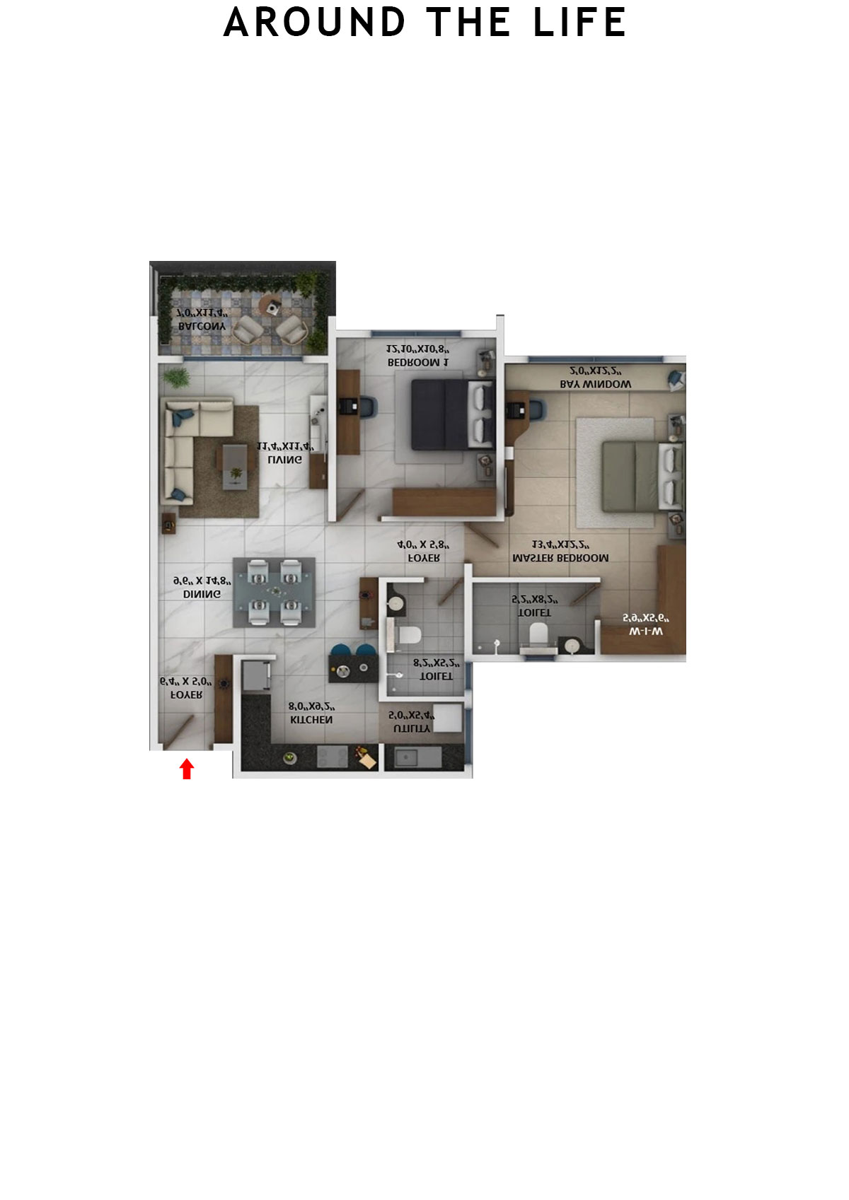 Around The Life Tower A Unit 5 Floor Plan