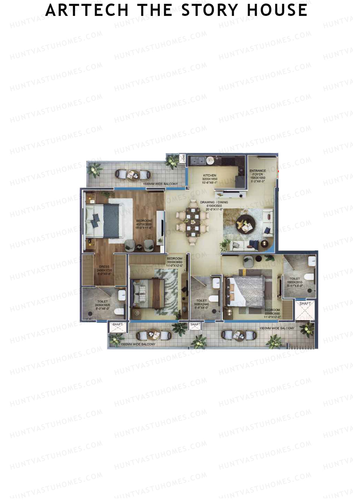 Arttech The Story House Tower A Unit 2 (Type 1) Floor Plan
