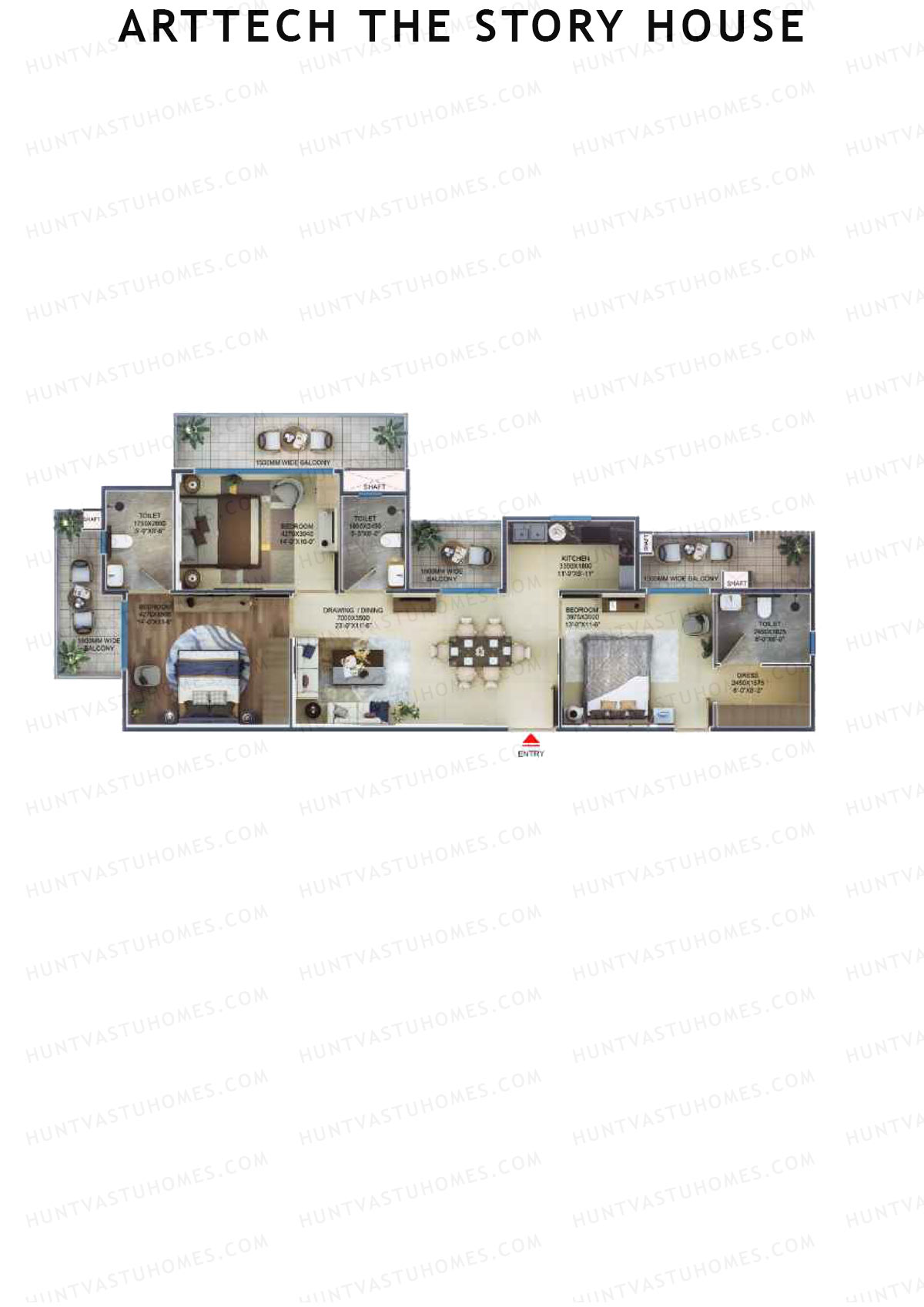 Arttech The Story House Tower C Unit 3 (Type 2) Floor Plan