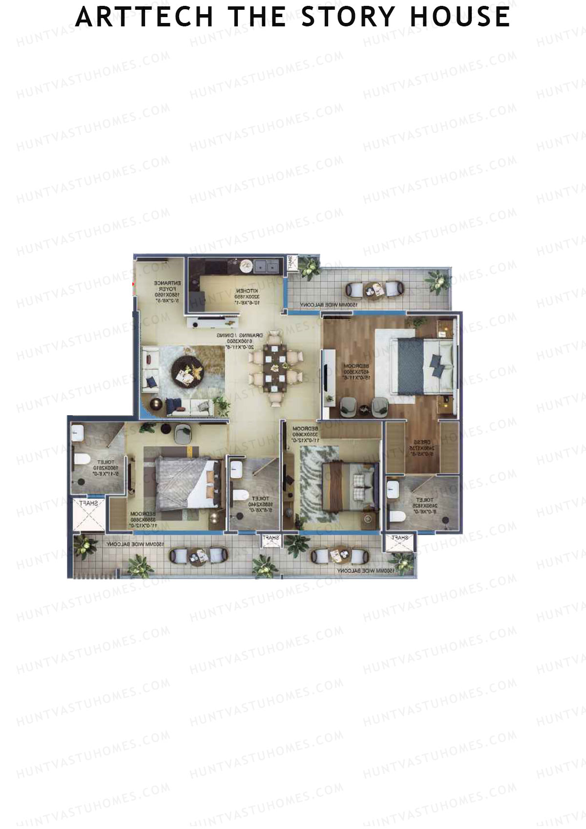 Arttech The Story House Tower D Unit 1 (Type 1) Floor Plan