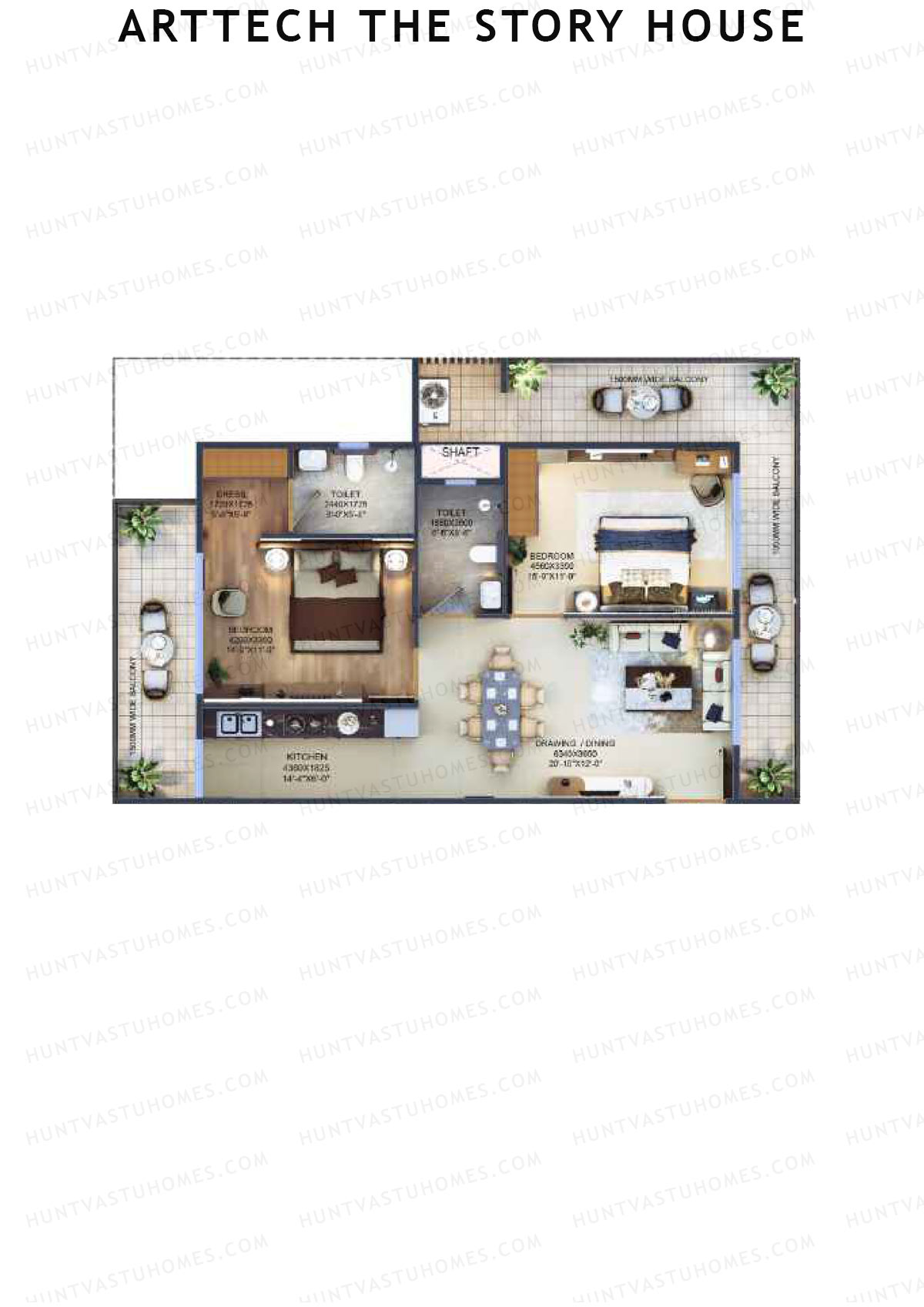 Arttech The Story House Tower E Unit 1 (Type 2) Floor Plan