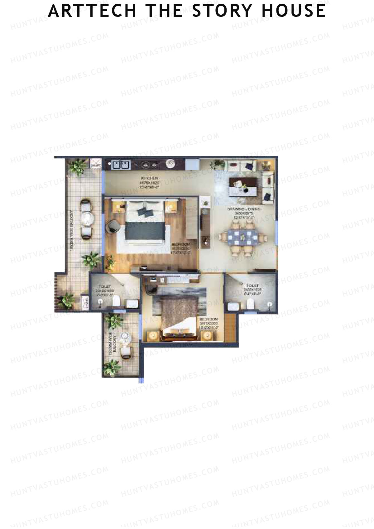 Arttech The Story House Tower E Unit 2 (Type 1) Floor Plan