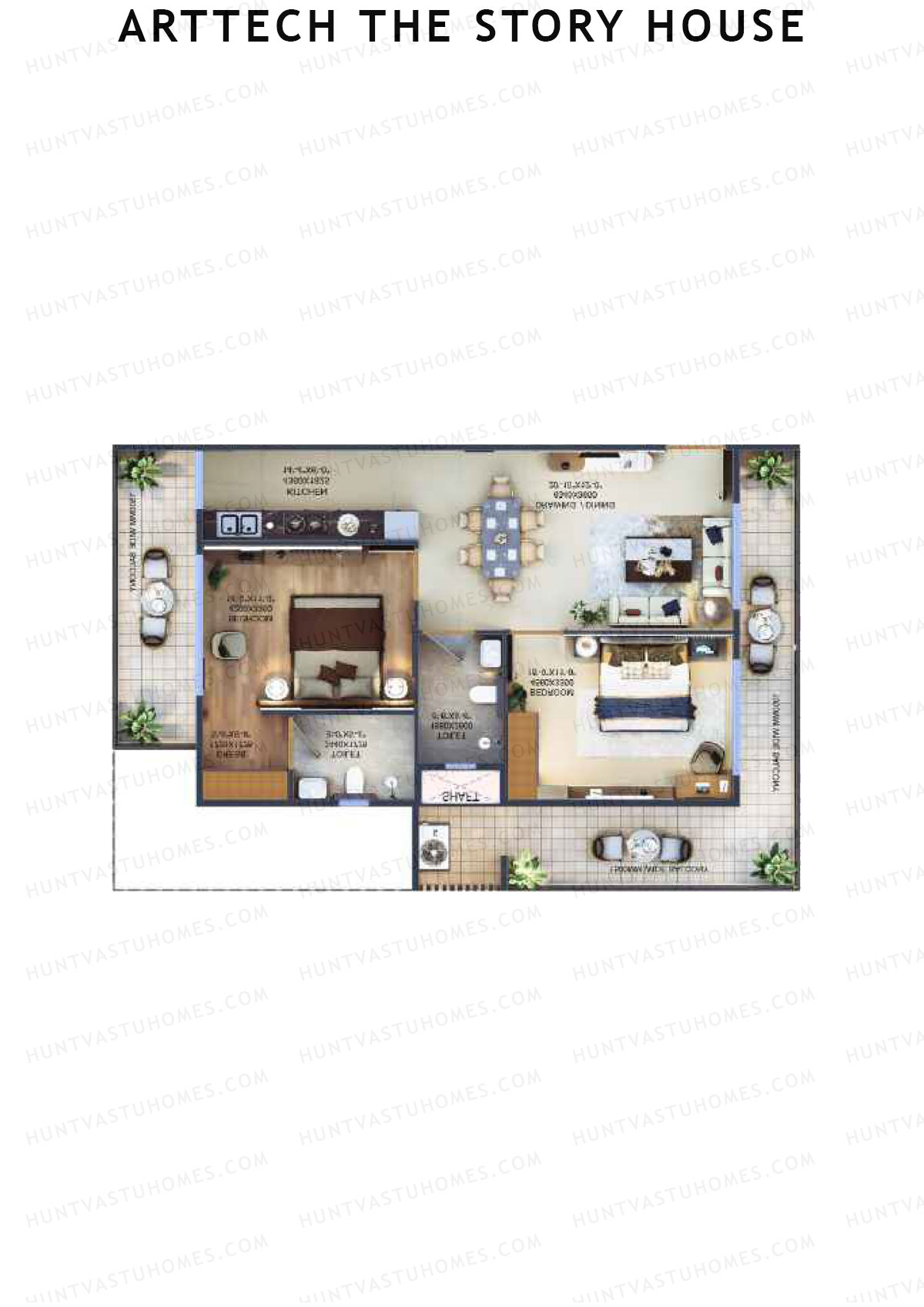 Arttech The Story House Tower E Unit 4 (Type 2) Floor Plan