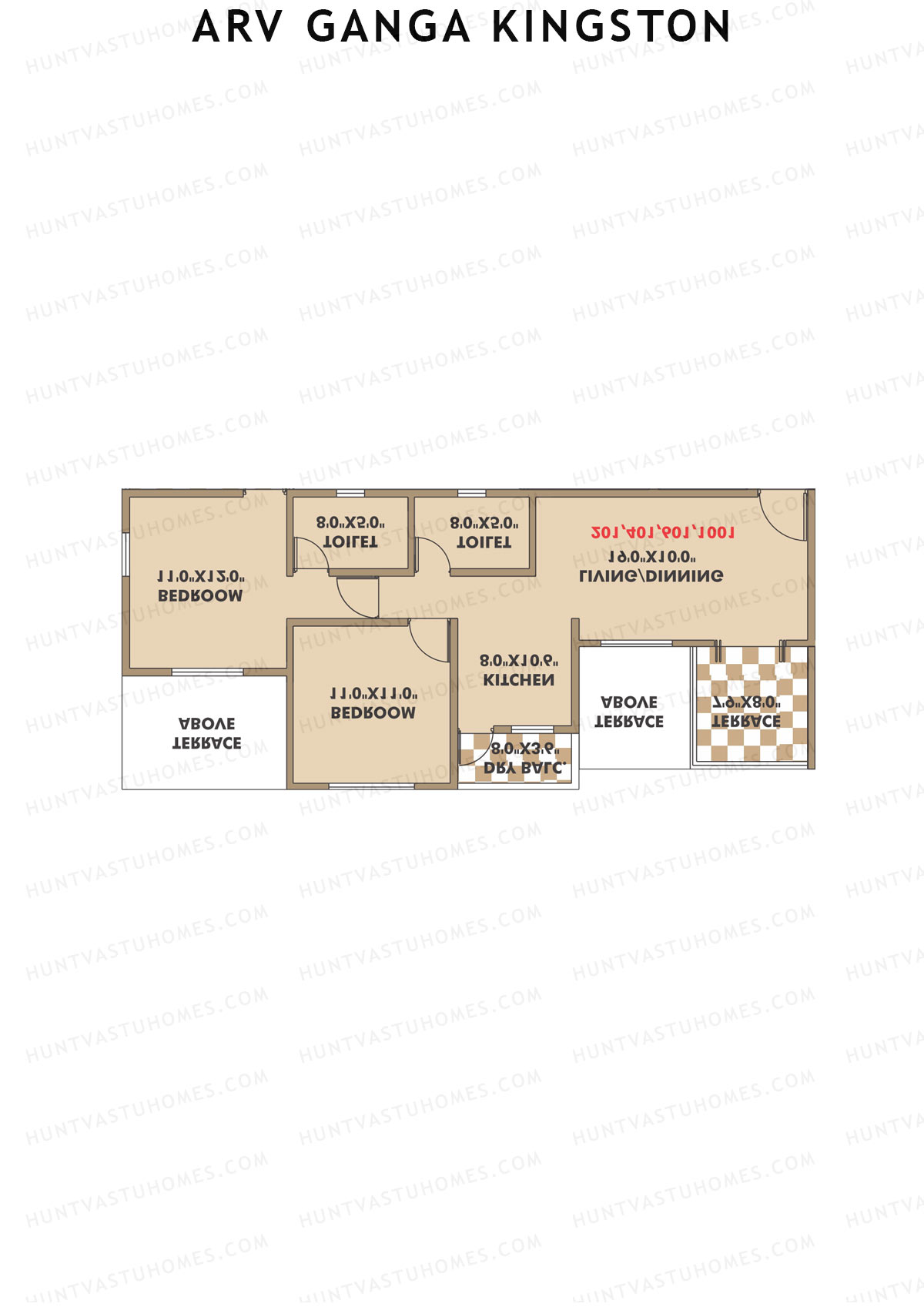 ARV Ganga Kingston Tower F Unit 4 Floor Plan