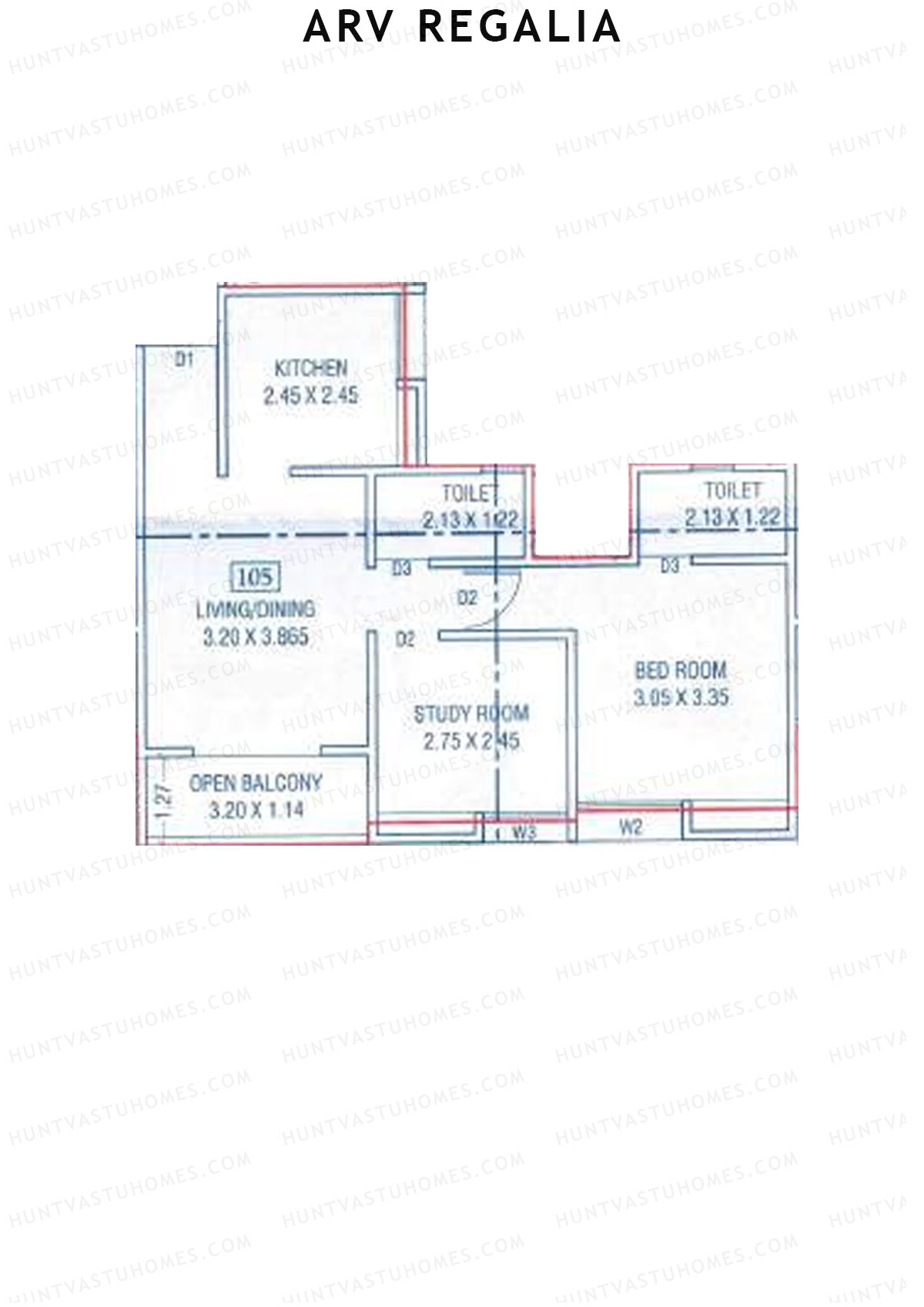 ARV Regalia Wing A Unit 5 Floor Plan