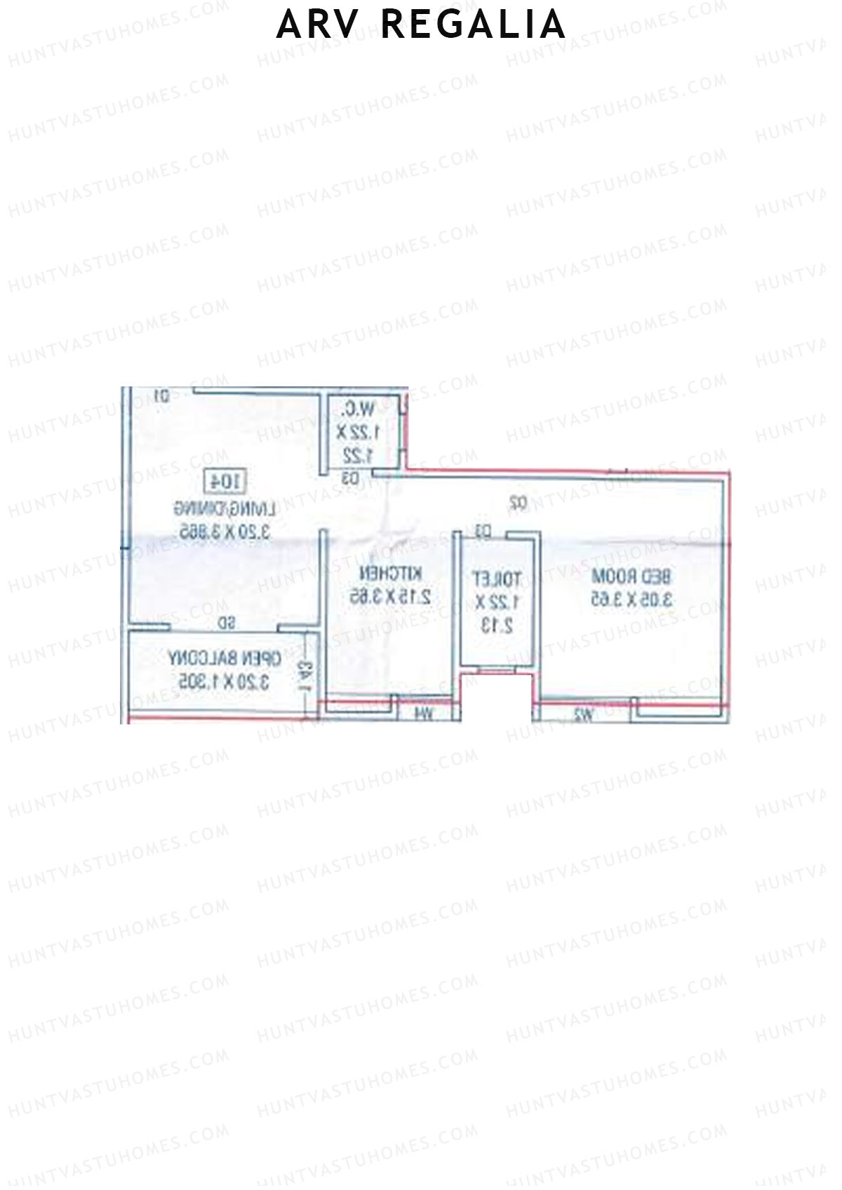 ARV Regalia Wing A Unit 6 Floor Plan
