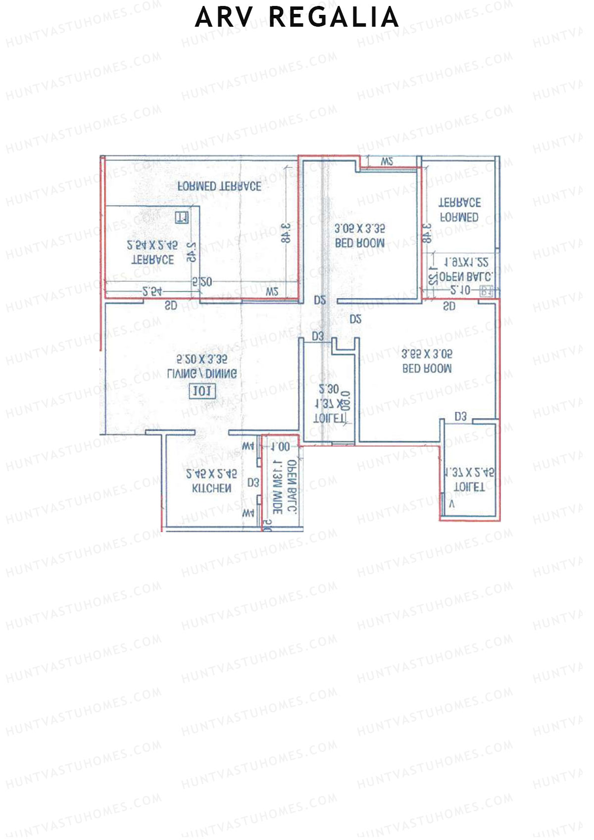ARV Regalia Wing C Unit 4 Floor Plan