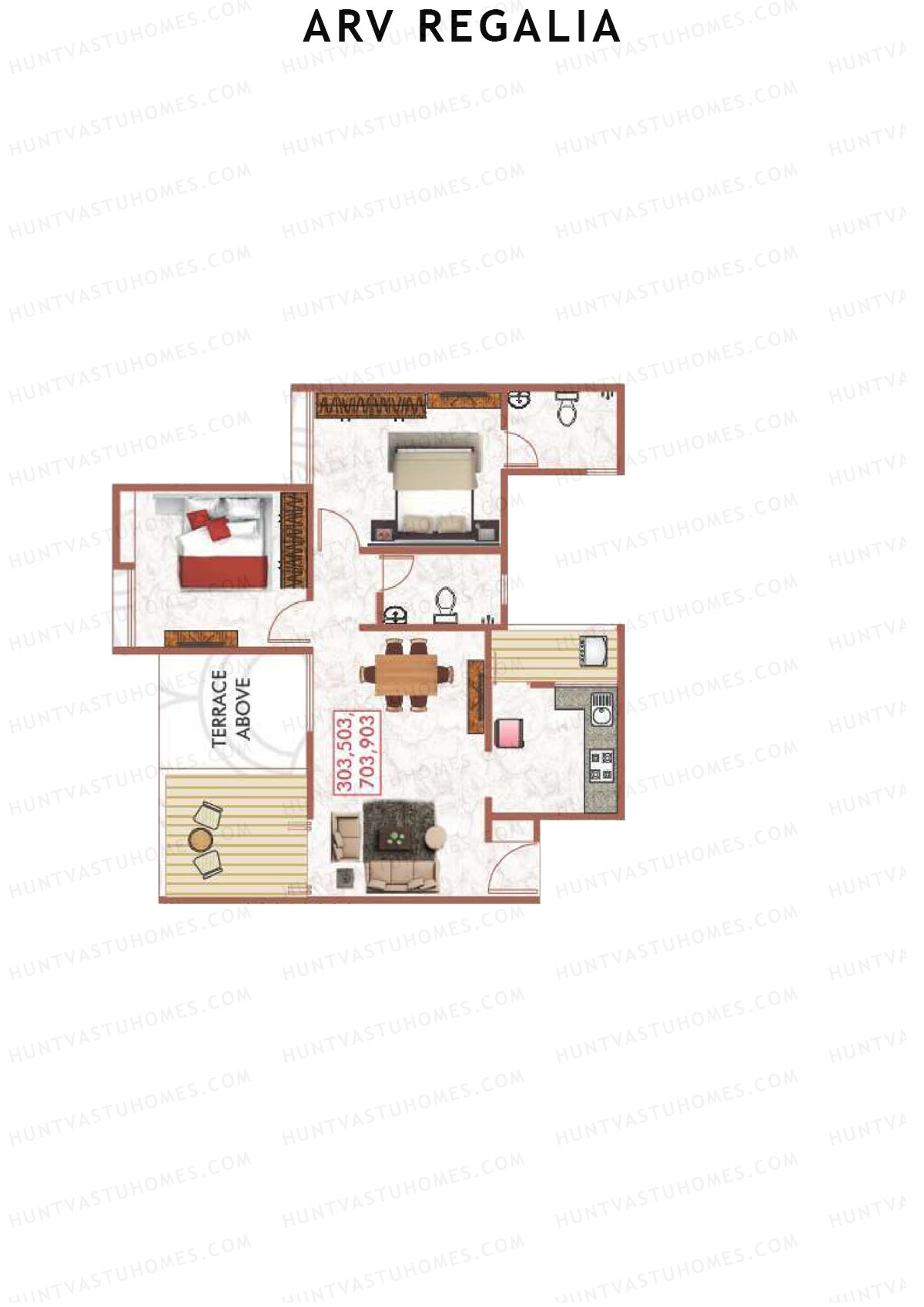 ARV Regalia Wing F Unit 3 Floor Plan