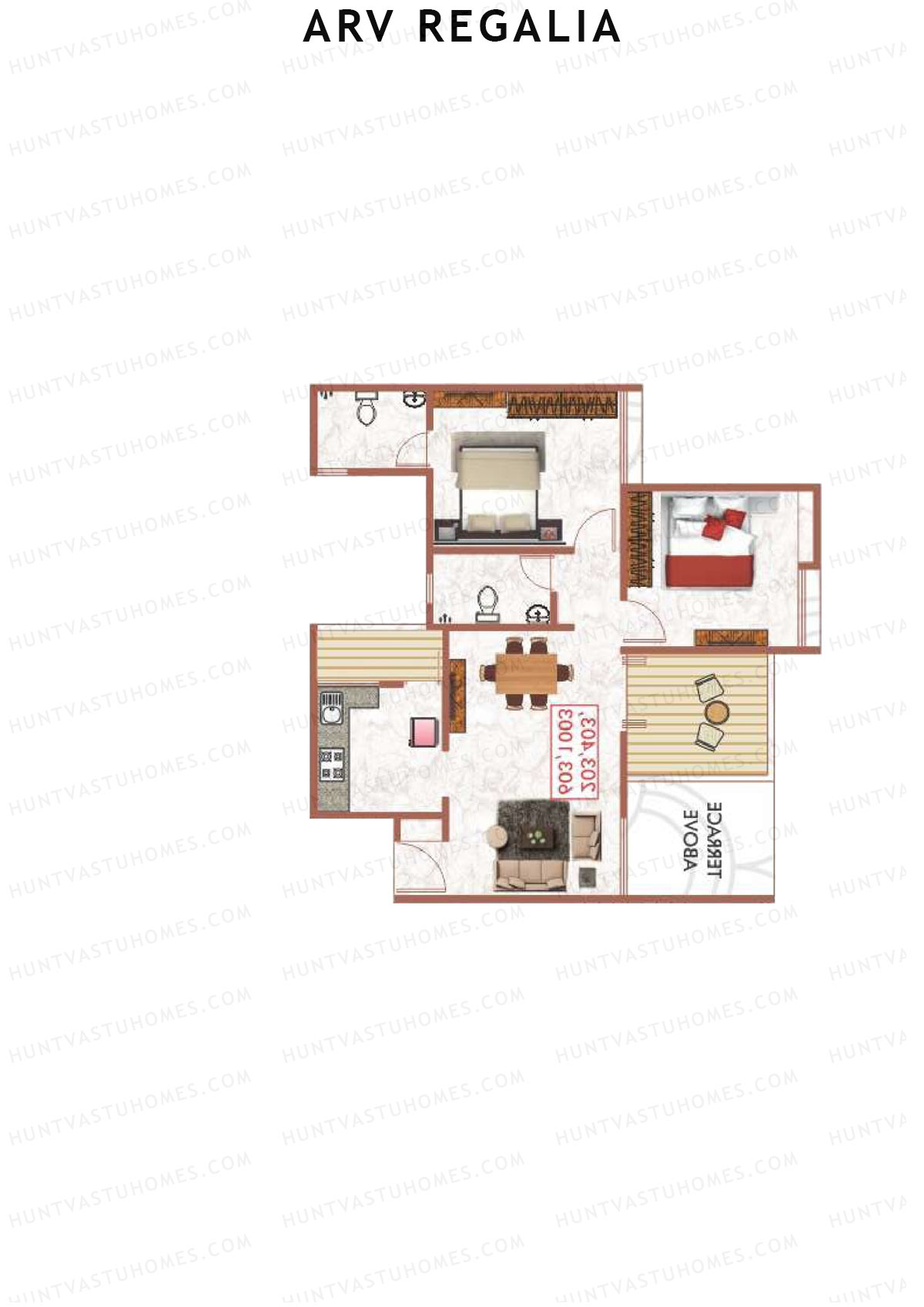 ARV Regalia Wing F Unit 4 Floor Plan