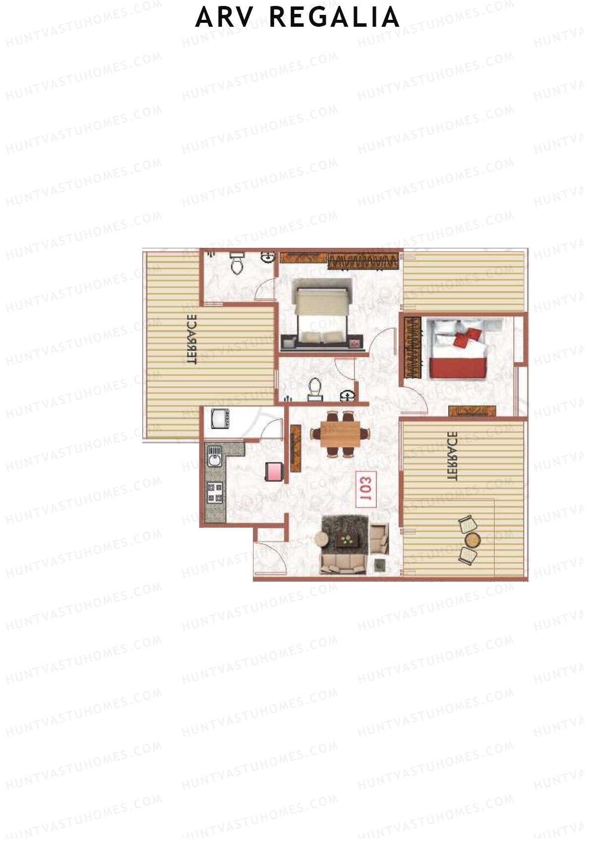 ARV Regalia Wing F Unit 4 Floor Plan