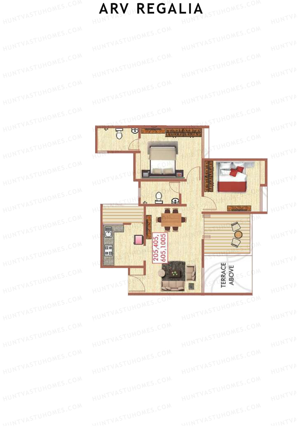 ARV Regalia Wing F Unit 5 Floor Plan