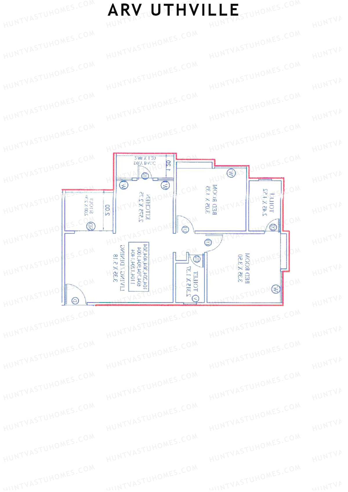 ARV Uthville Tower A1 Unit 3 Floor Plan