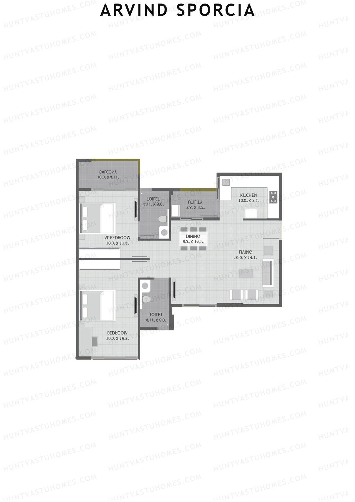 Arvind Sporcia Block G Unit 1 Floor Plan