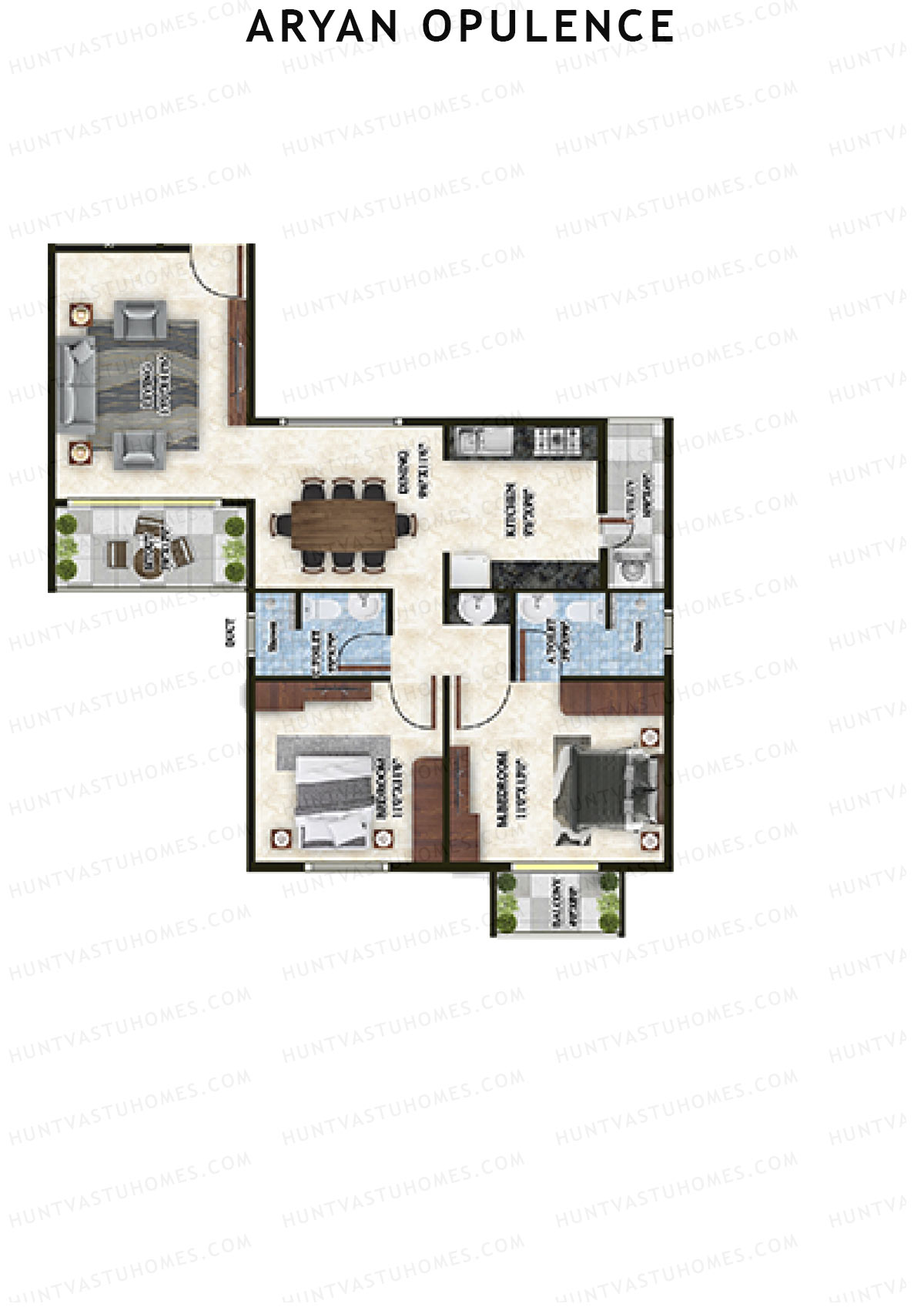 Aryan Opulence Wing A Unit 5 Floor Plan