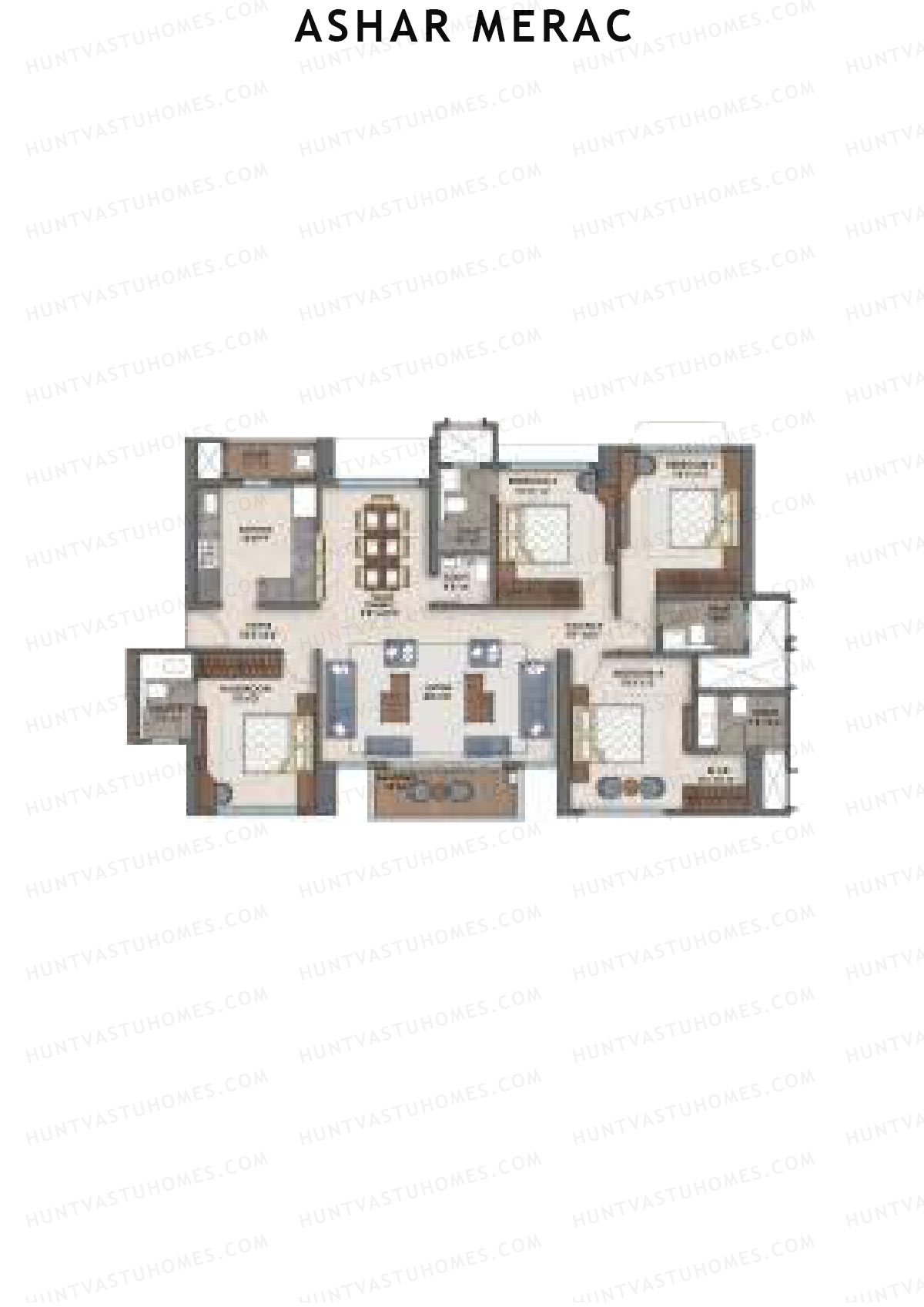 Ashar Merac Serene A Unit 4 Floor Plan
