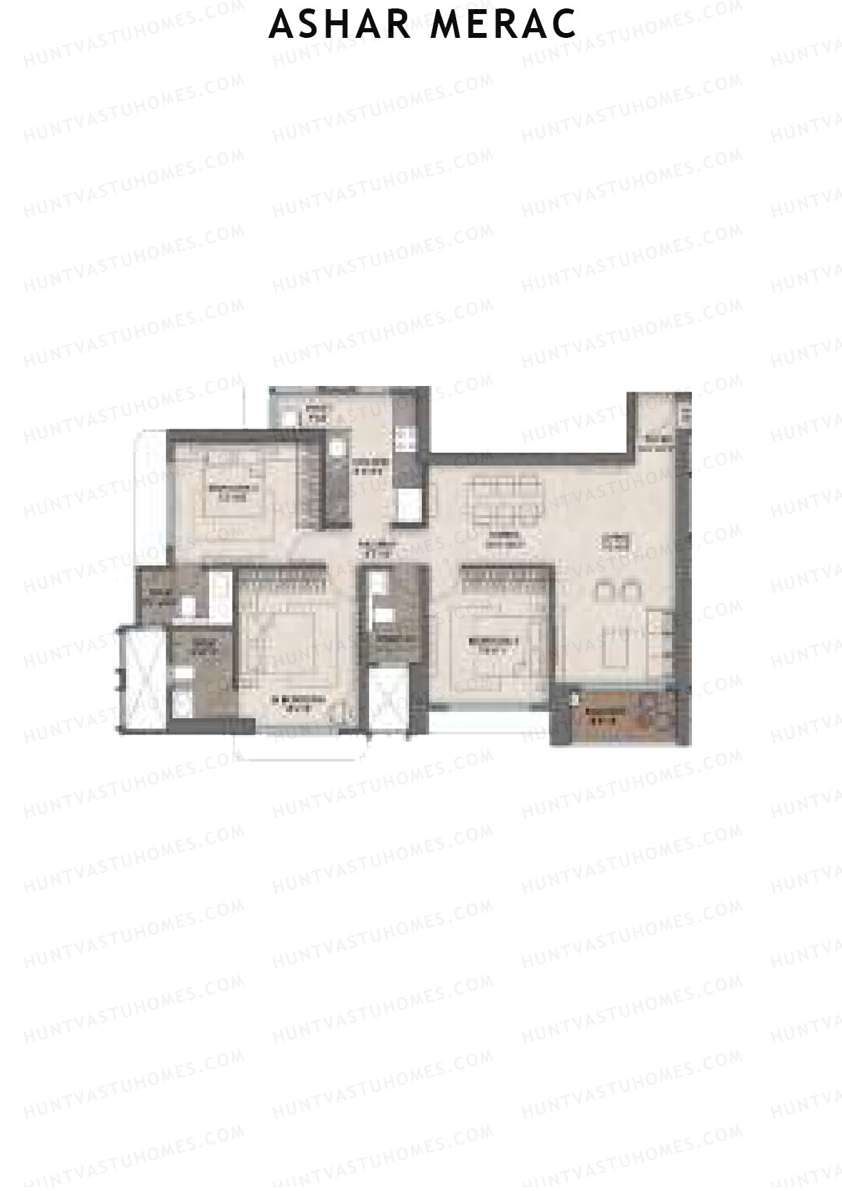Ashar Merac Serene A Unit 7 Floor Plan