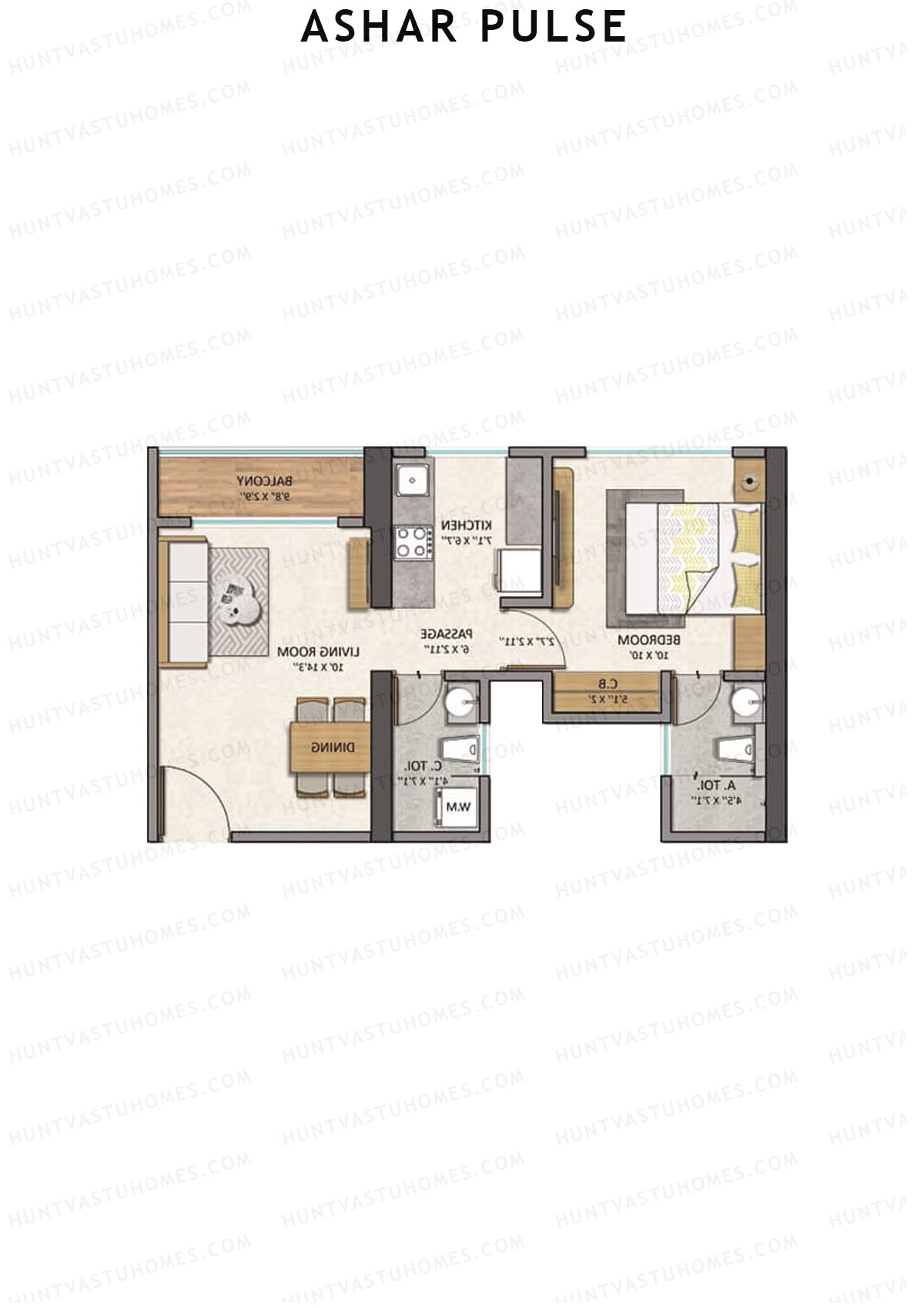 Ashar Pulse Tower 1 Unit 7 Floor Plan