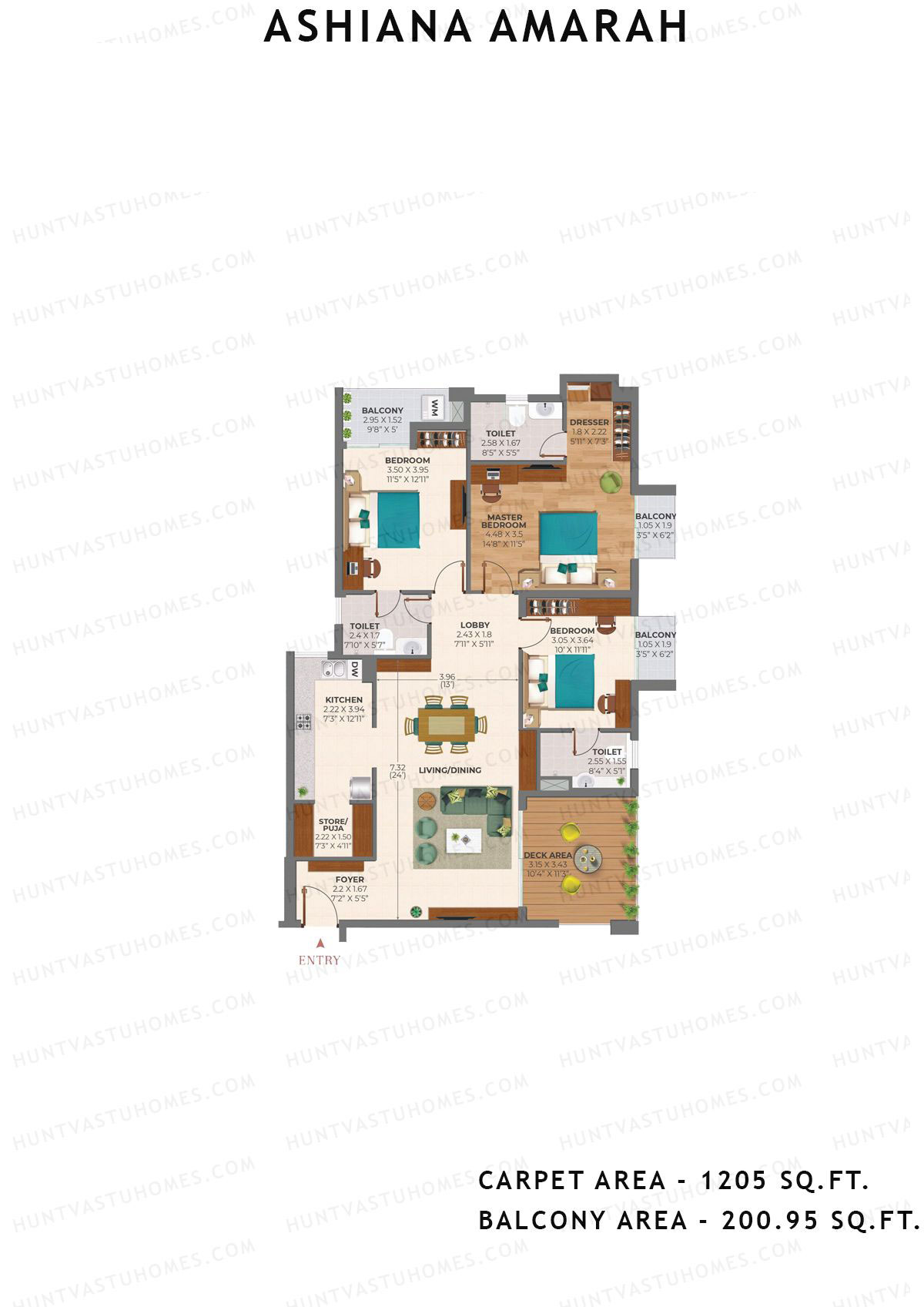 Ashiana Amarah Tower 2 Unit 5 Floor Plan